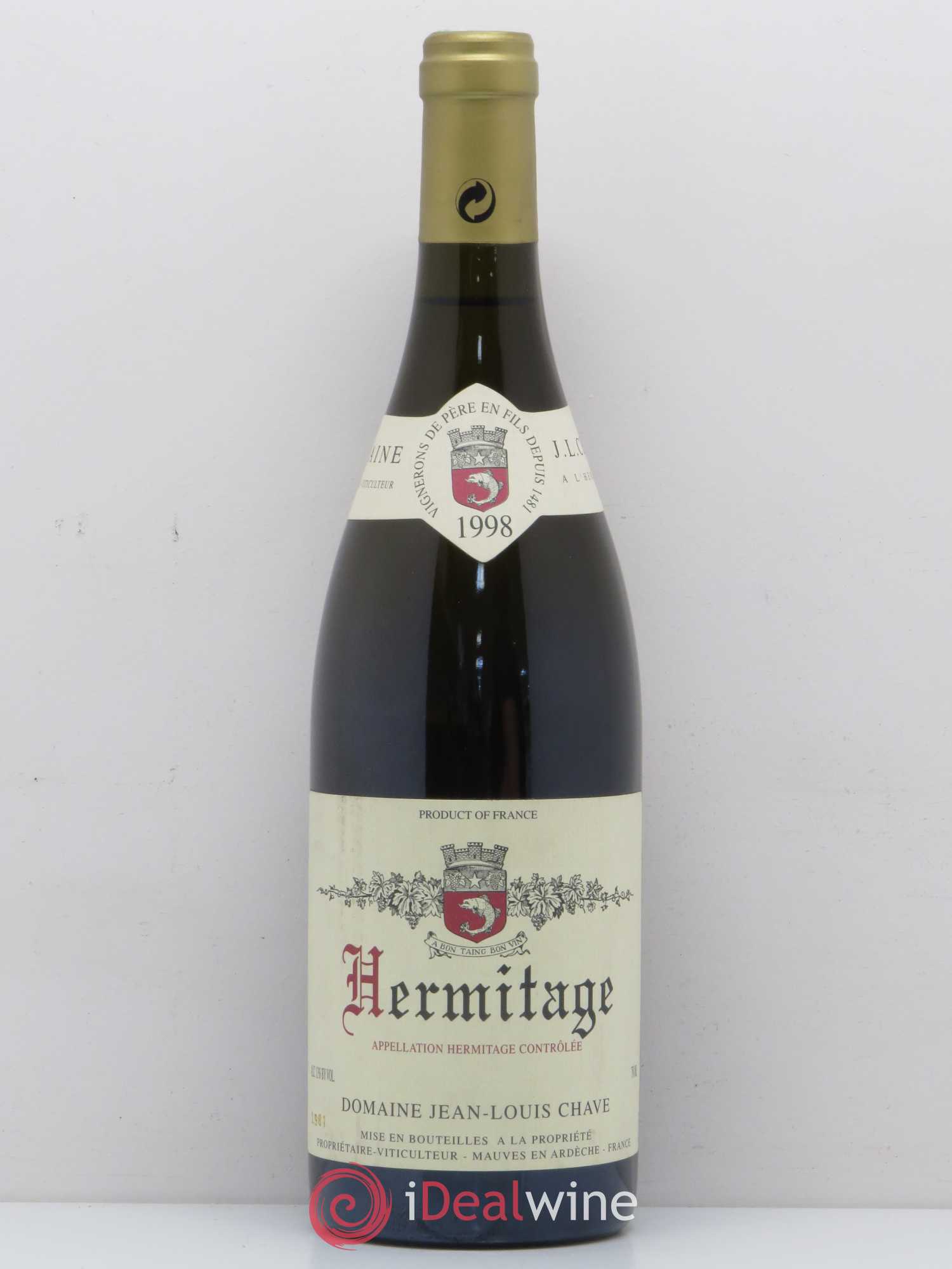 Hermitage Jean-Louis Chave 1998 - Lot de 1 bouteille - 0