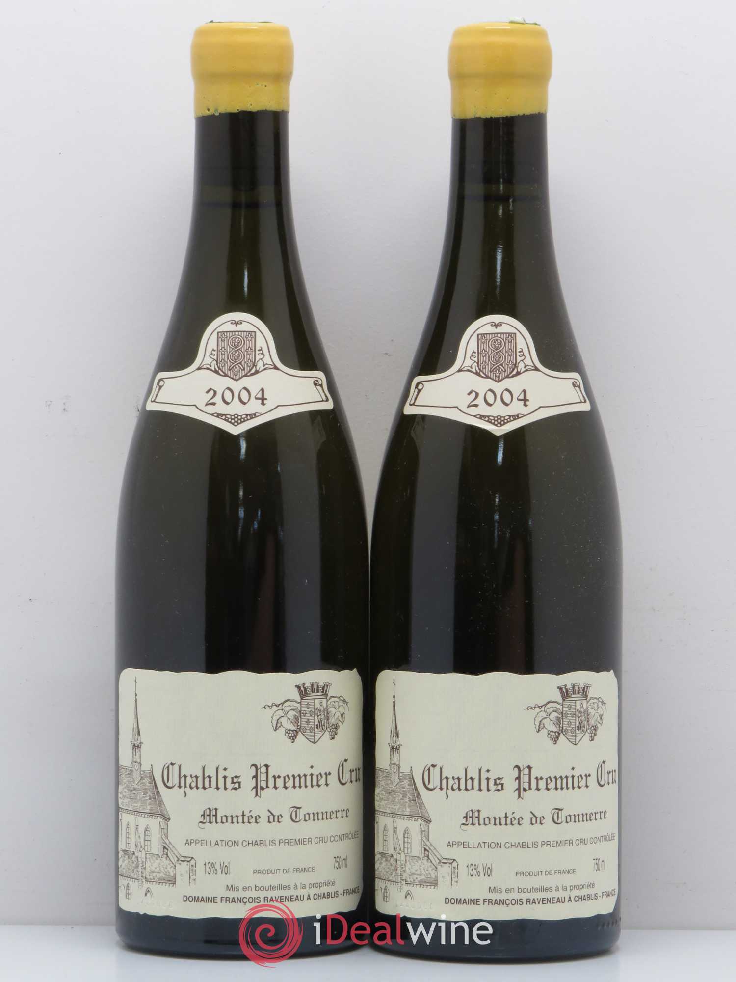 Chablis 1er Cru Montée de Tonnerre Raveneau (Domaine) 2004 - Lot de 2 bouteilles - 0