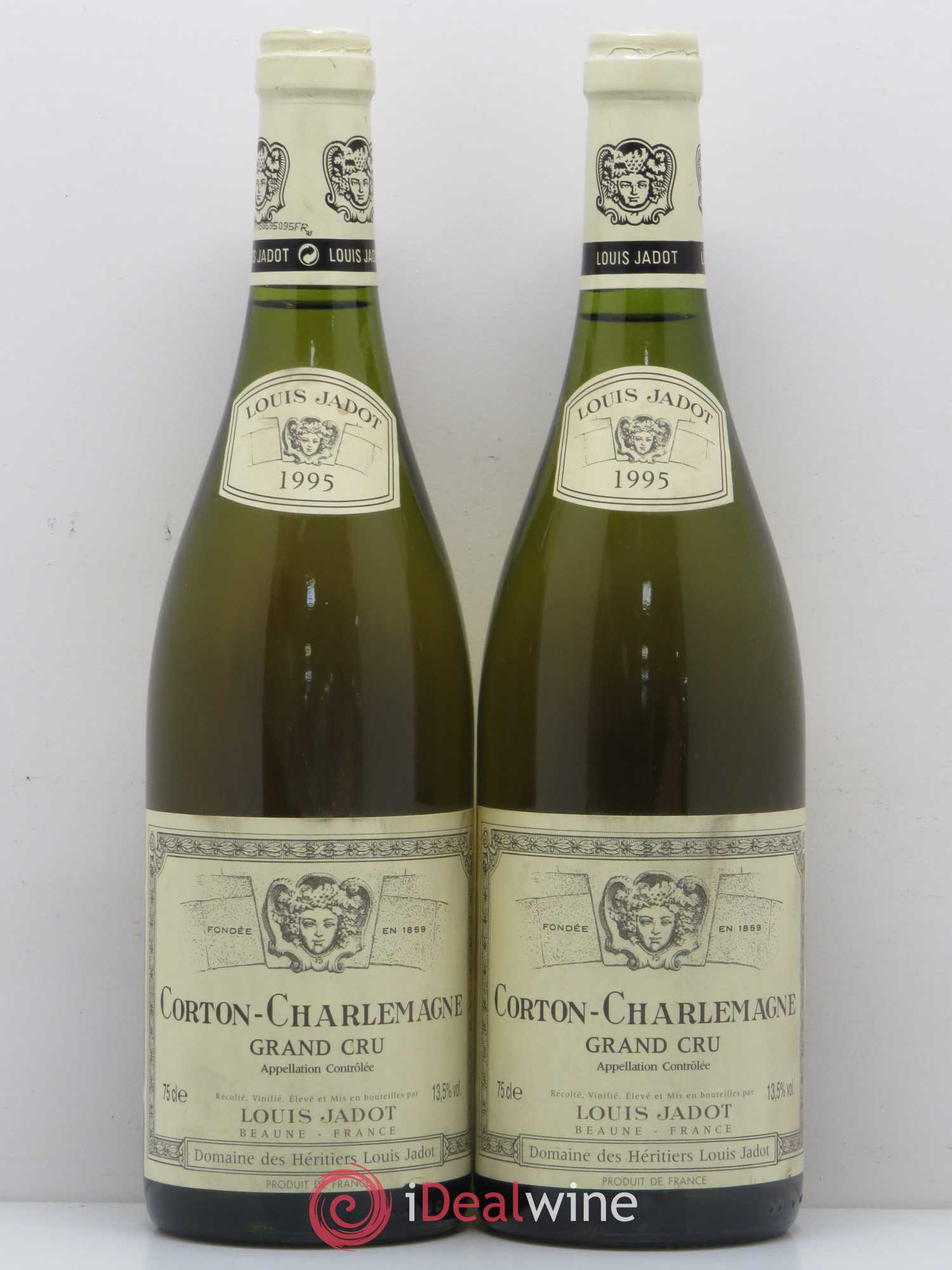 Corton-Charlemagne Grand Cru Maison Louis Jadot 1995 - Lot de 2 bouteilles - 0