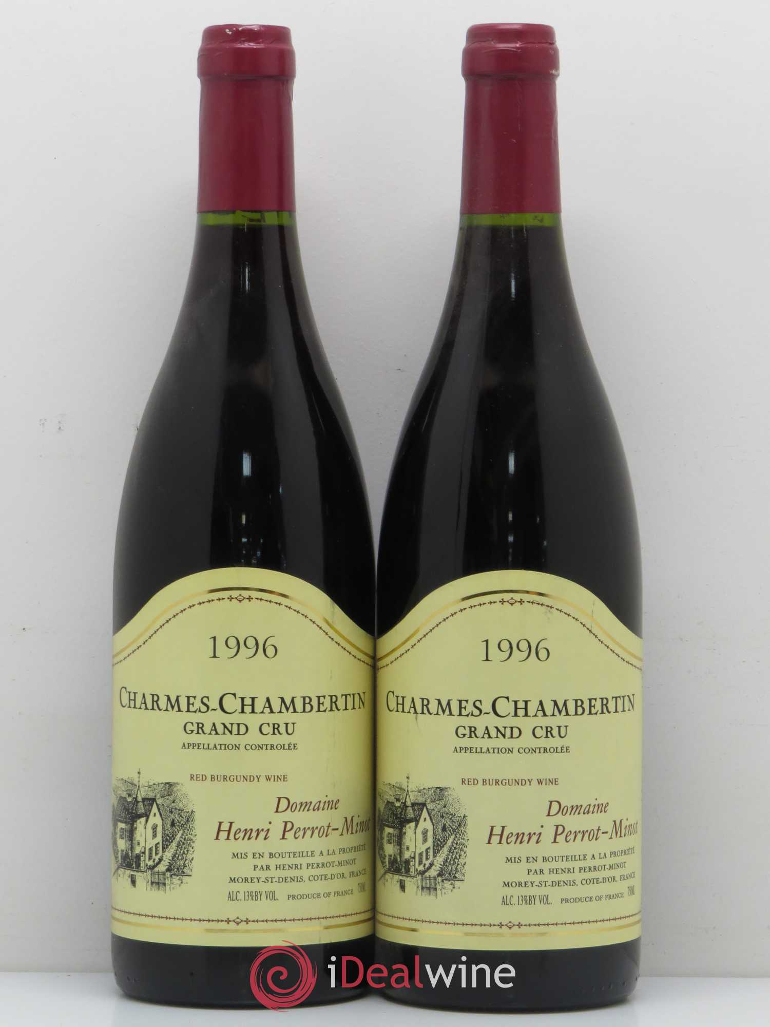 Charmes-Chambertin Grand Cru Perrot Minot 1996 - Lot de 2 bouteilles - 0