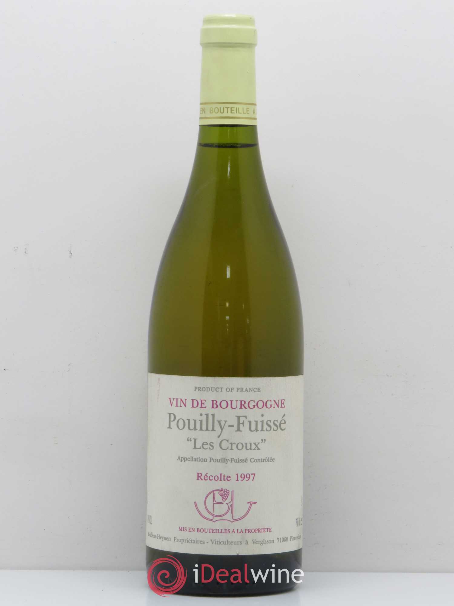 Pouilly-Fuissé Les Croux Guffens Heynen 1997 - Posten von 1 Flasche - 0