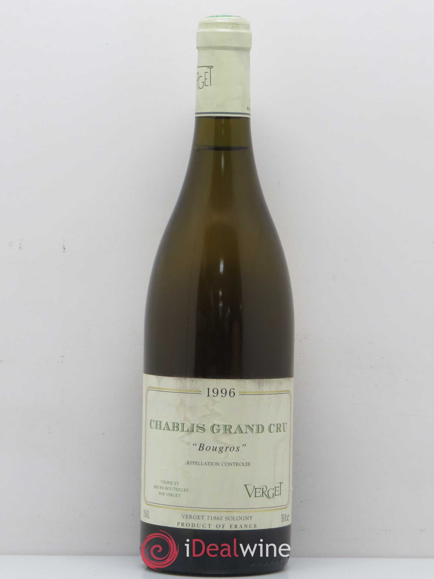 Chablis Grand Cru Bougros Verget 1996 - Posten von 1 Flasche - 0
