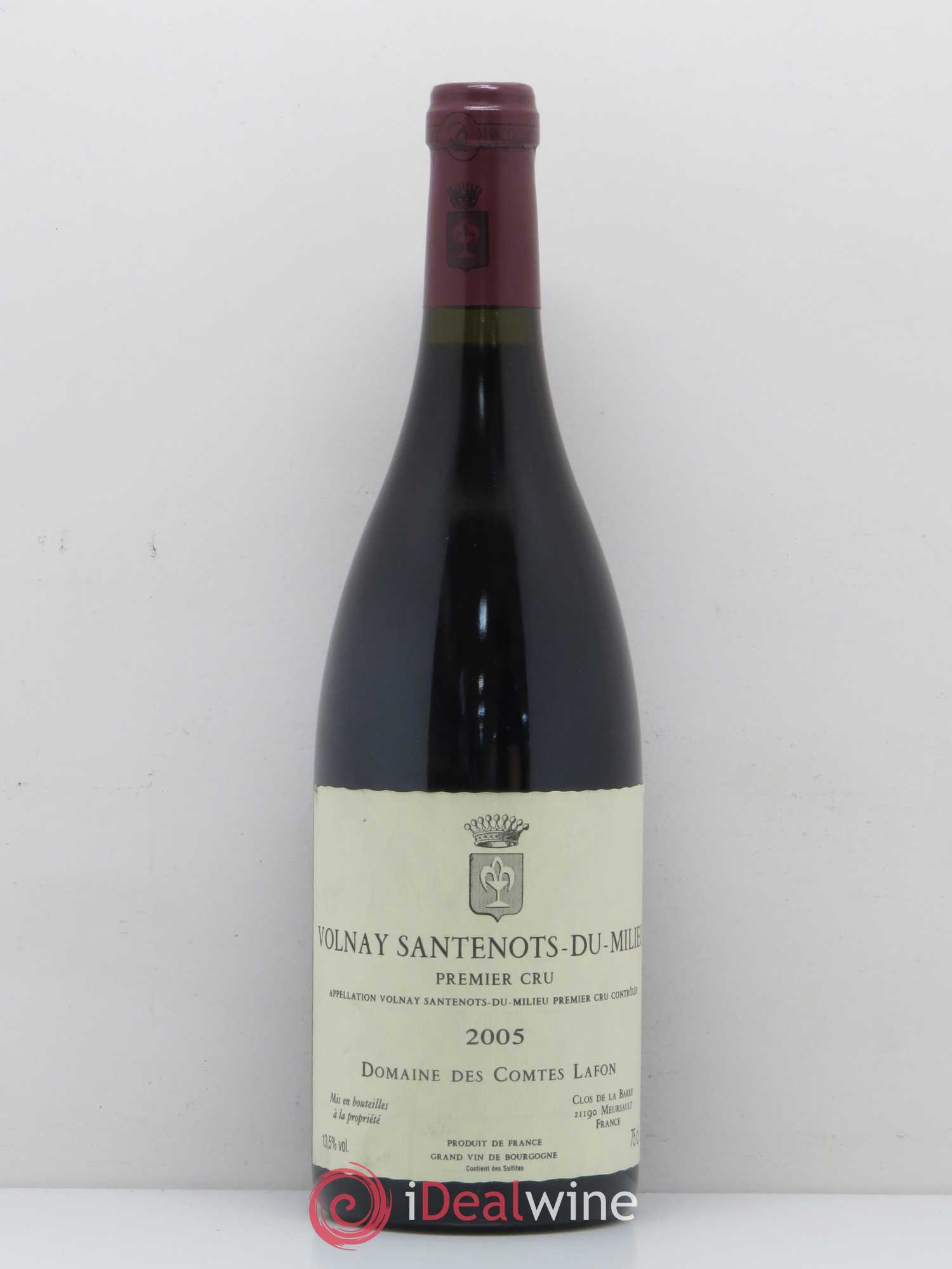 Volnay 1er Cru Santenots du Milieu Comtes Lafon (Domaine des) 2005 - Lot de 1 bouteille - 0