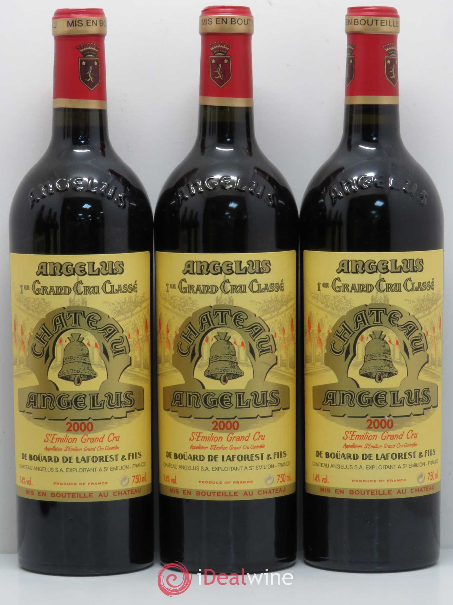 Château Angélus 1er Grand Cru Classé A 2000 - Lot de 6 bouteilles - 1
