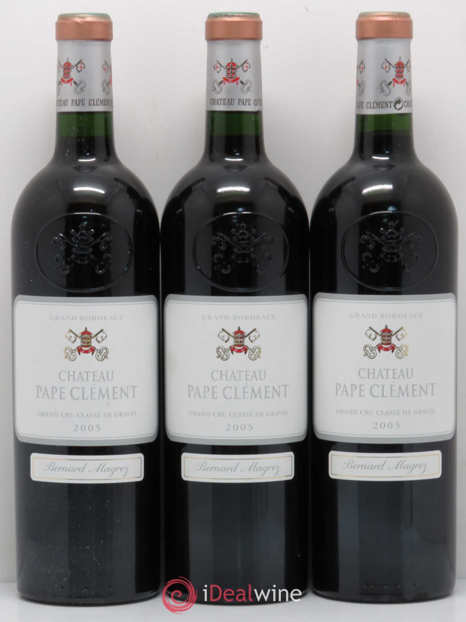 Château Pape Clément Cru Classé de Graves 2005 - Lot de 3 bouteilles - 0