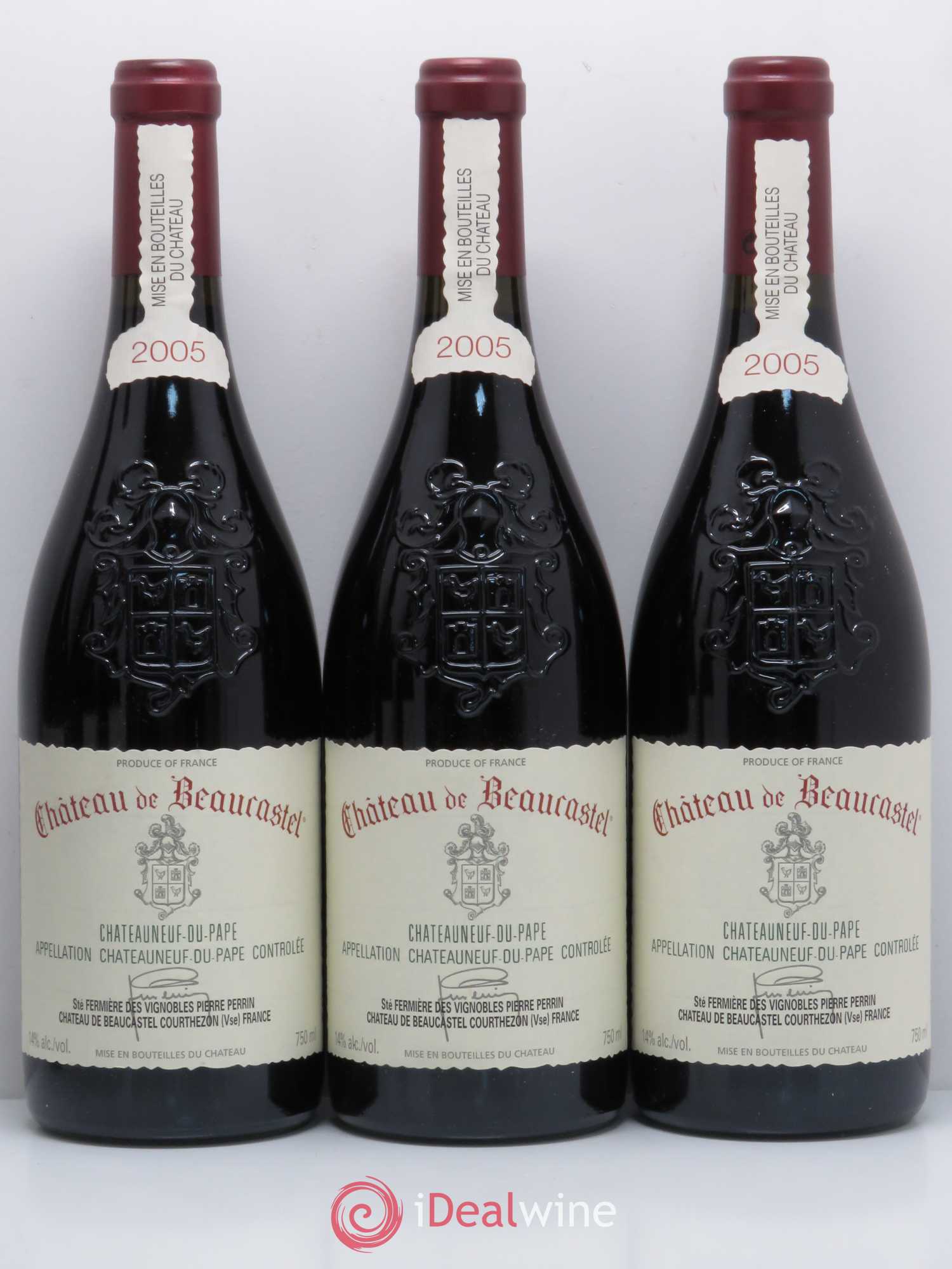 Châteauneuf-du-Pape Château de Beaucastel Famille Perrin 2005 - Lot de 6 bouteilles - 1