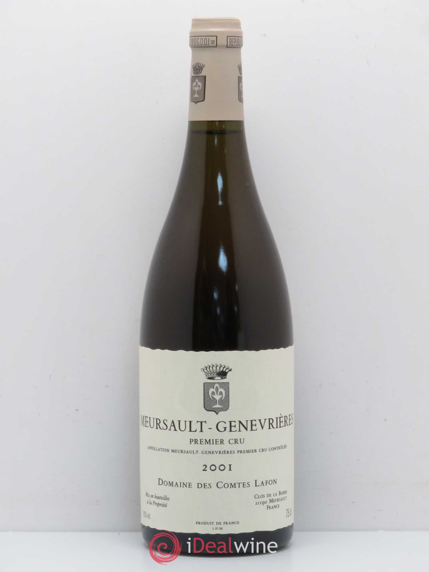 Meursault 1er Cru Genevrières Comtes Lafon (Domaine des) 2001 - Lot de 1 bouteille - 0