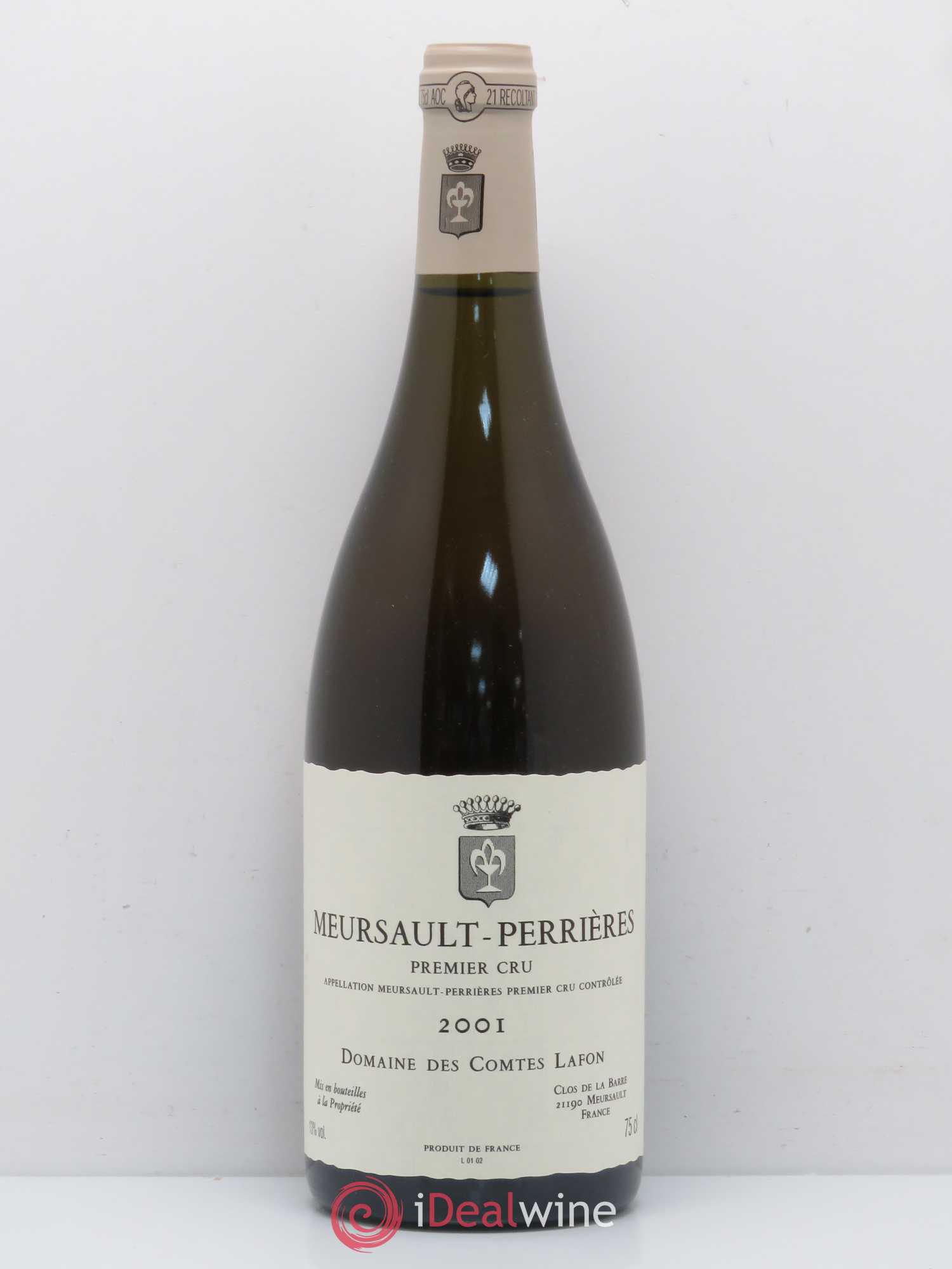 Meursault 1er Cru Perrières Comtes Lafon (Domaine des) 2001 - Lot de 1 bouteille - 0