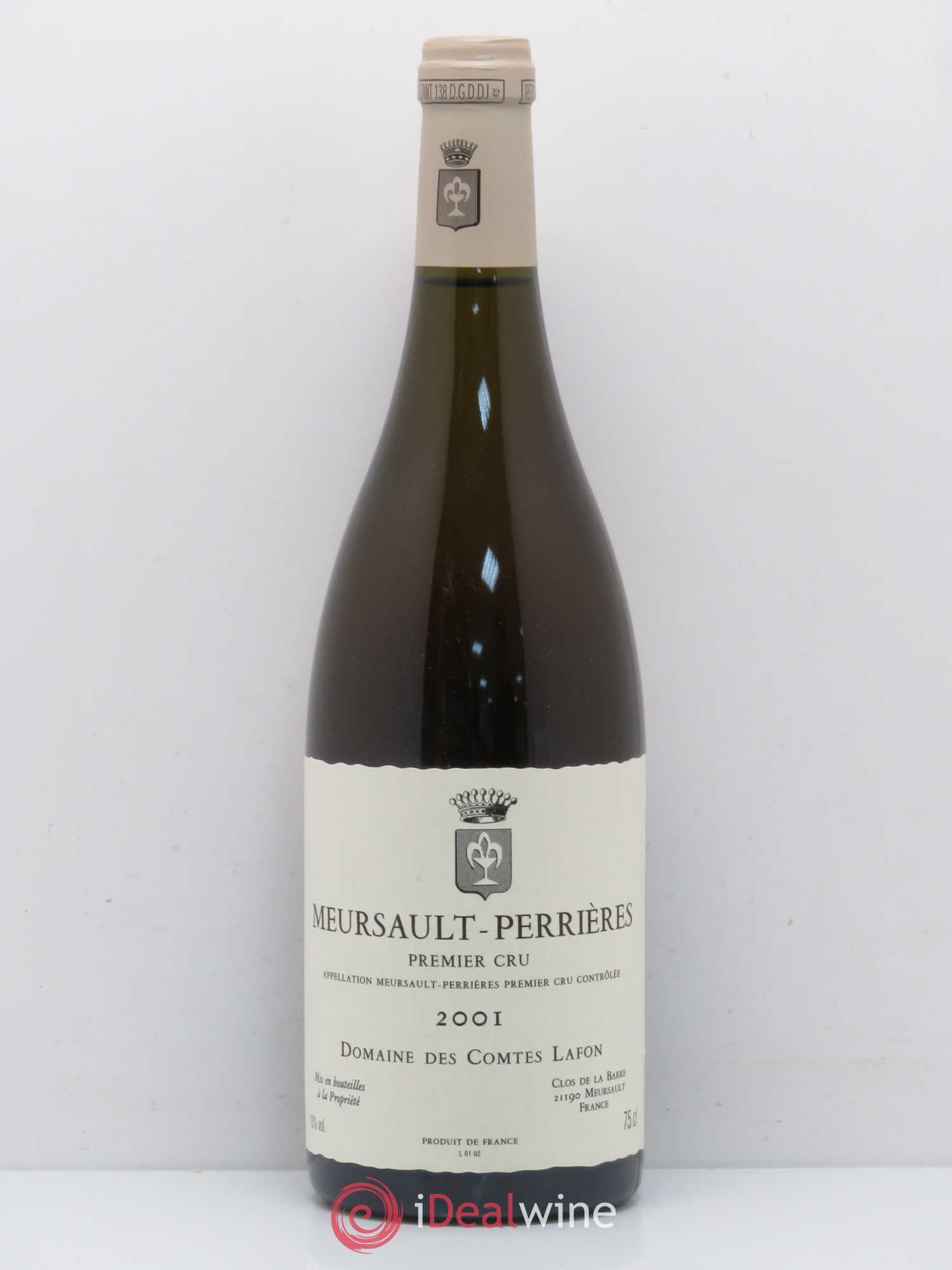 Meursault 1er Cru Perrières Comtes Lafon (Domaine des) 2001 - Lot de 1 bouteille - 0