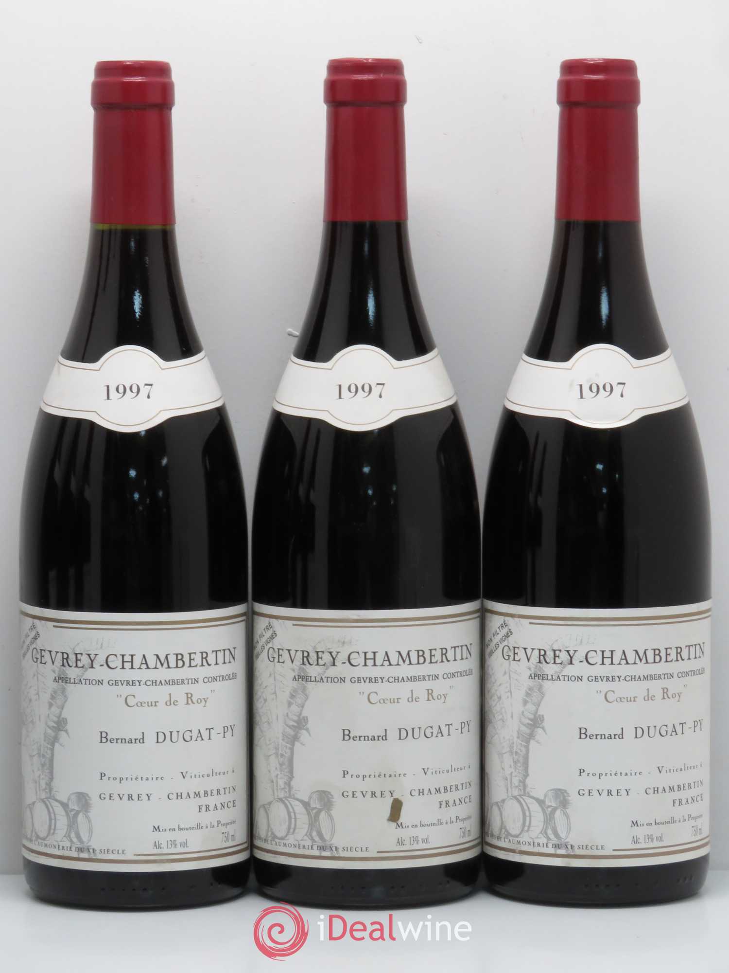 Gevrey-Chambertin Coeur de Roy Très Vieilles Vignes Dugat-Py 1997 - Lot de 6 bouteilles - 1