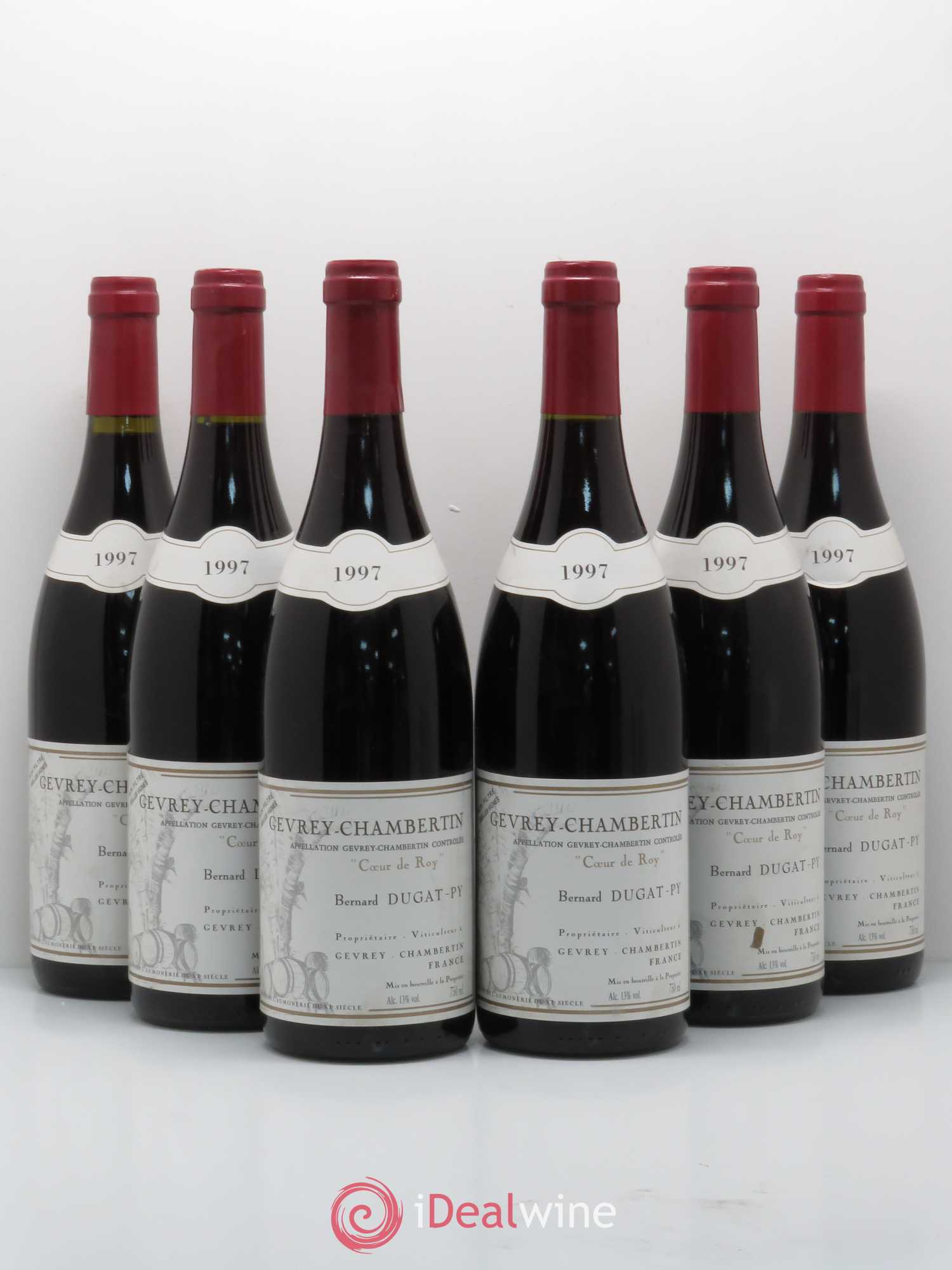 Gevrey-Chambertin Coeur de Roy Très Vieilles Vignes Dugat-Py 1997 - Lot de 6 bouteilles - 0