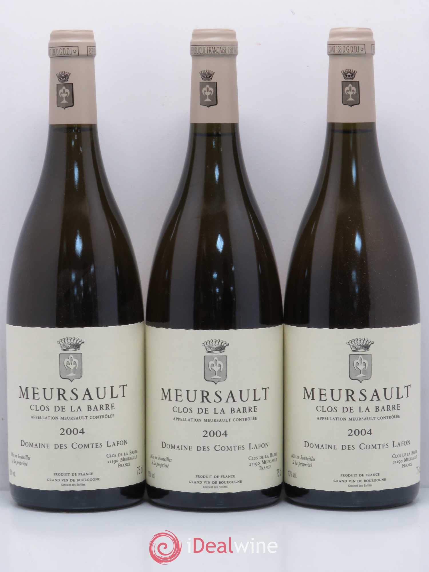Meursault Clos de la Barre Comtes Lafon (Domaine des) 2004 - Lot de 3 bouteilles - 0