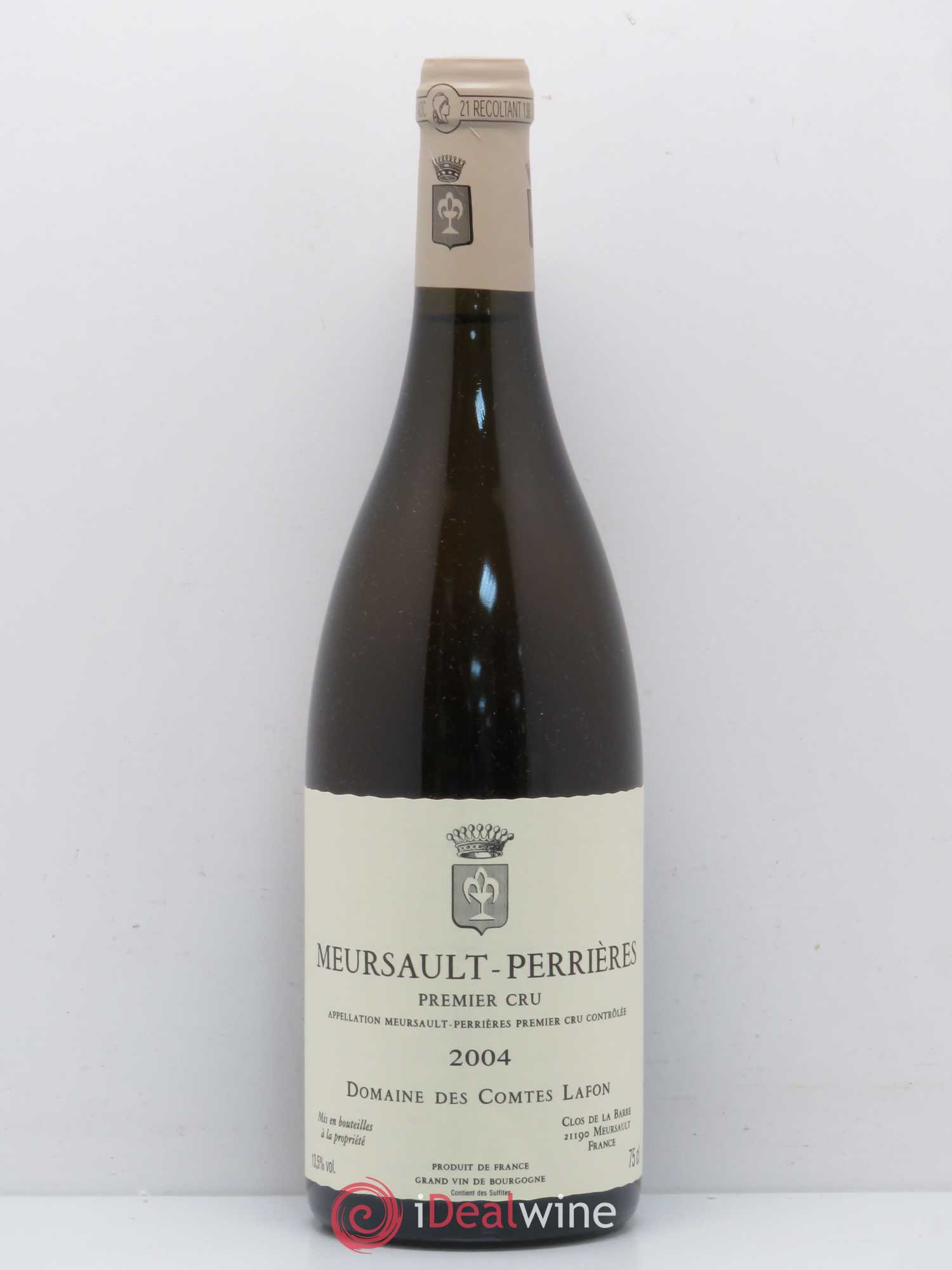 Meursault 1er Cru Perrières Comtes Lafon (Domaine des) 2004 - Lot de 1 bouteille - 0