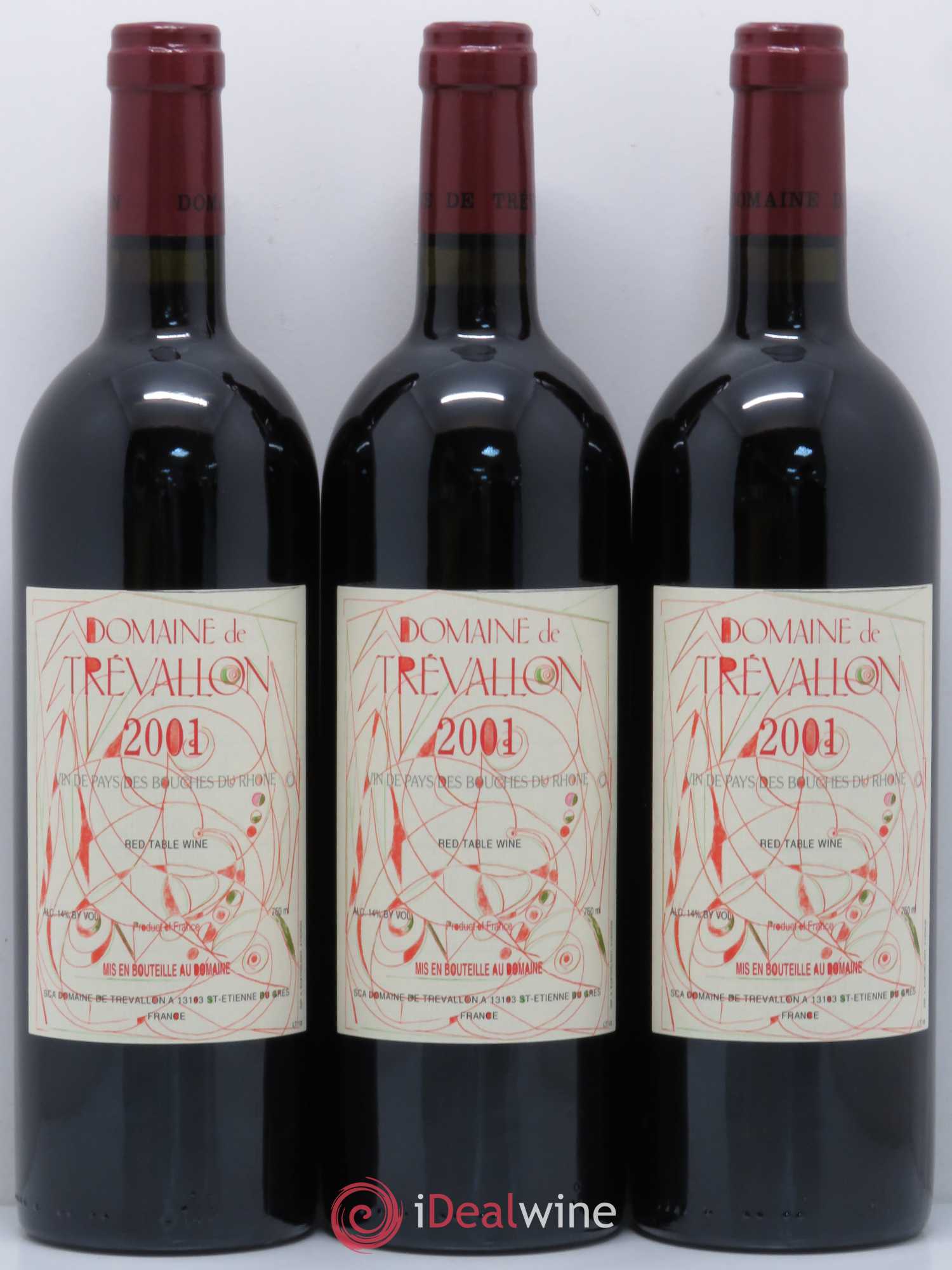 Coteaux d'Aix-en-Provence Trévallon (Domaine de) Eloi Dürrbach 2001 - Lot de 12 bouteilles - 4