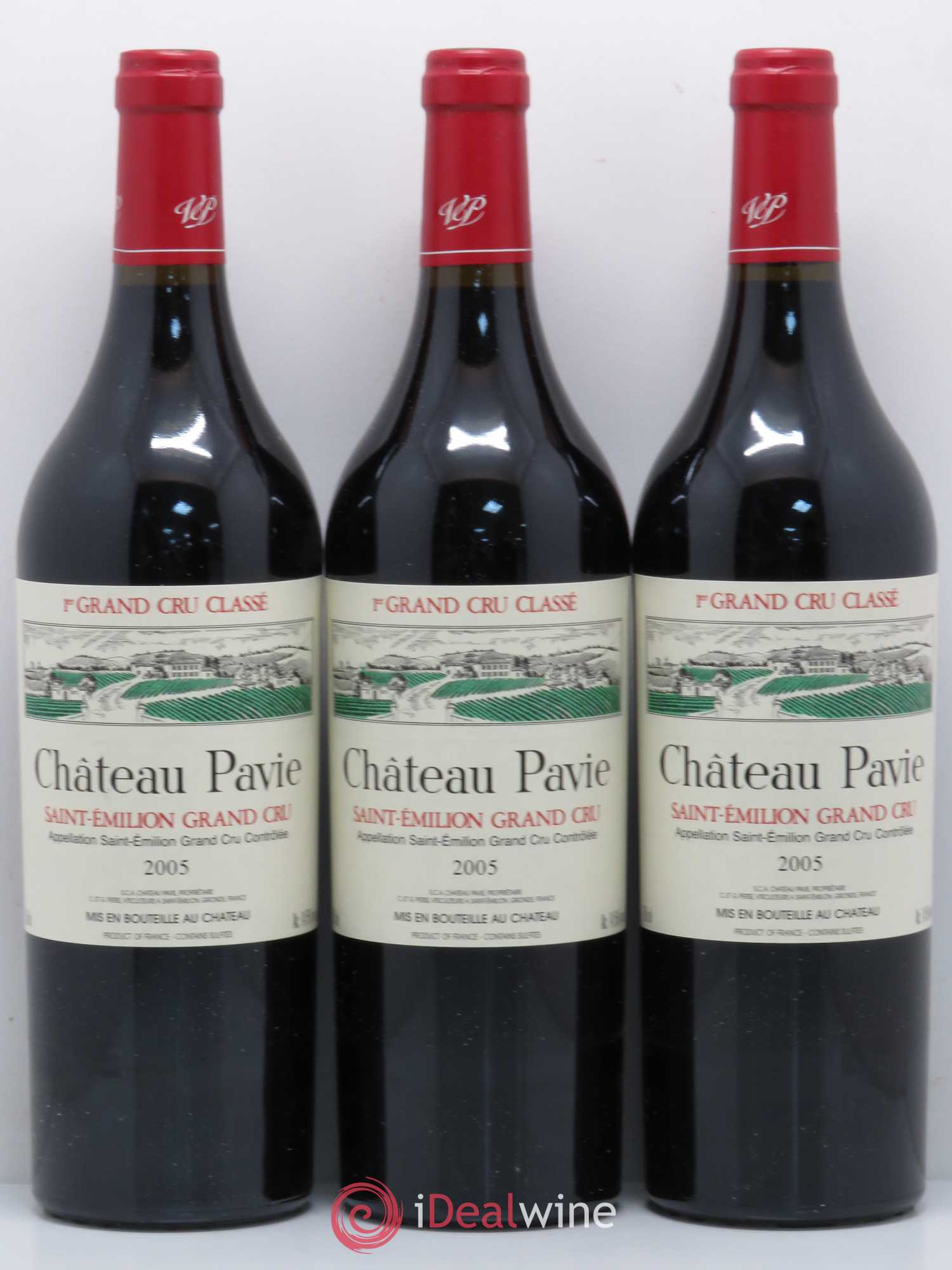 Château Pavie 1er Grand Cru Classé A 2005 - Lot de 12 bouteilles - 1
