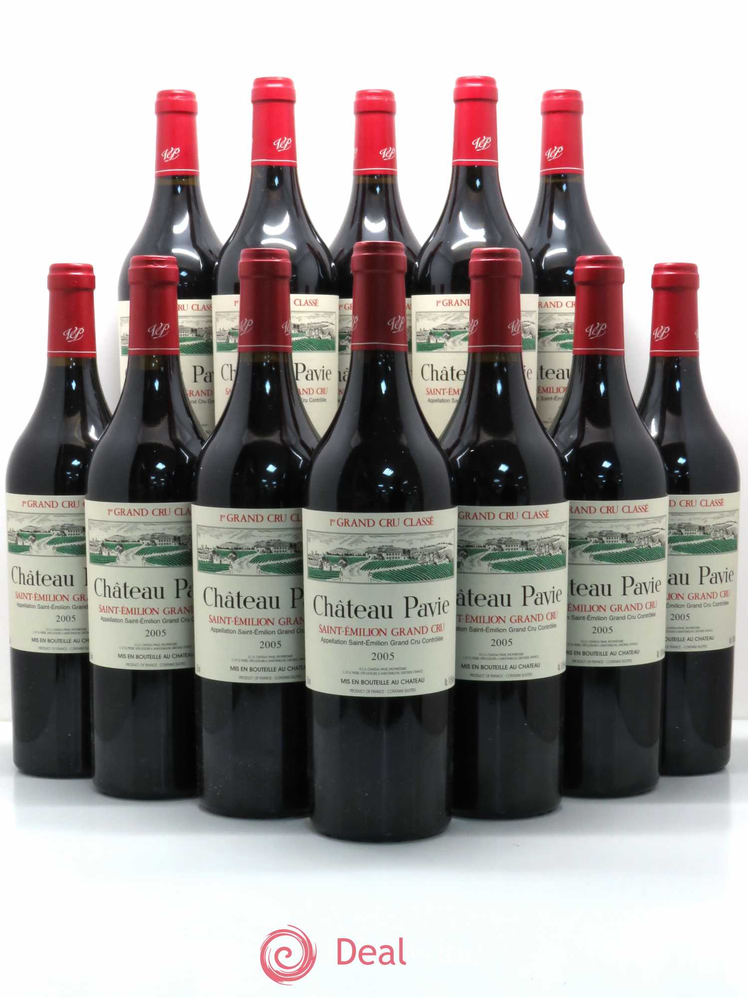 Château Pavie 1er Grand Cru Classé A 2005 - Lot de 12 bouteilles - 0