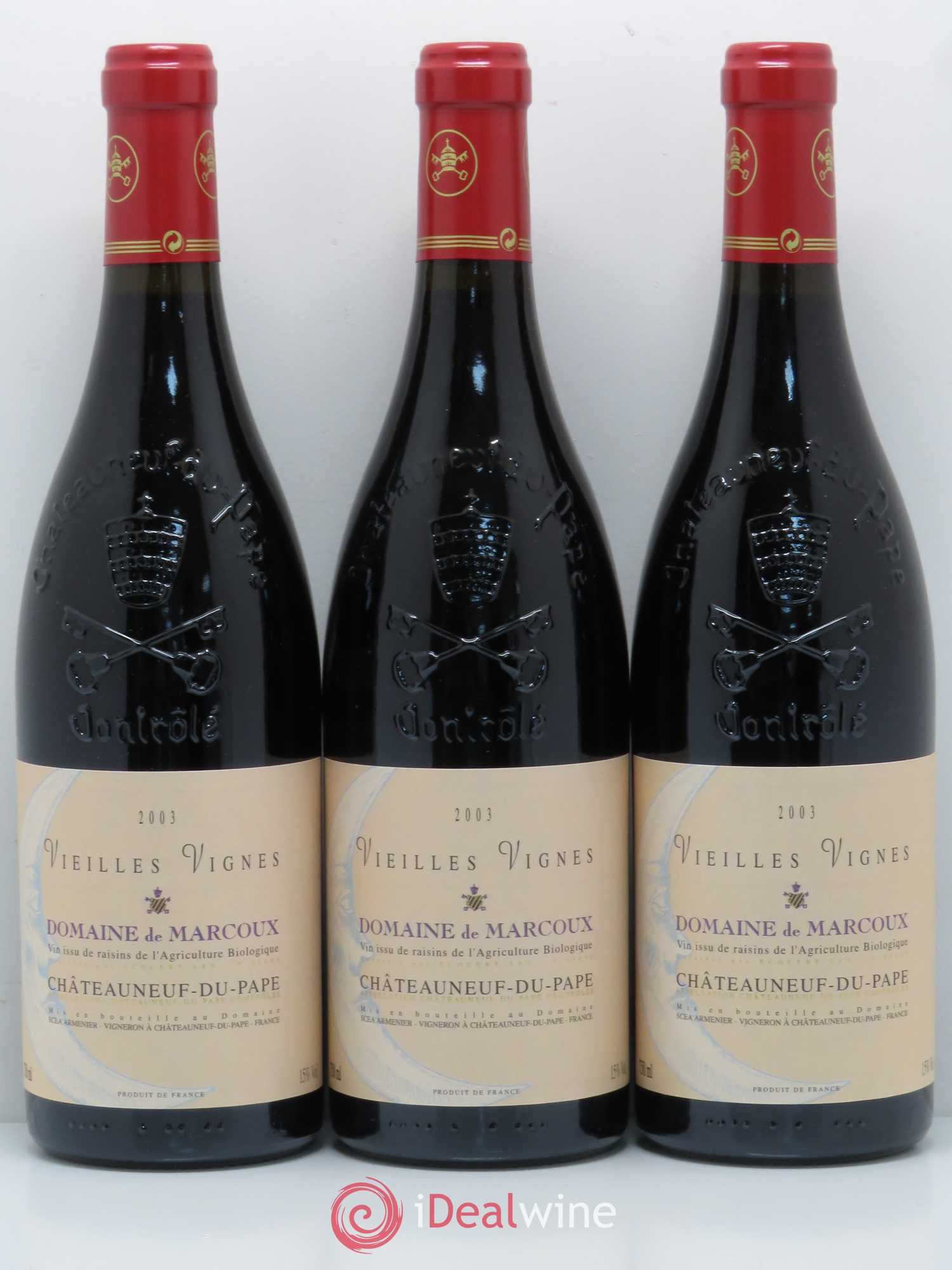 Châteauneuf-du-Pape Vieilles Vignes Marcoux (Domaine de) 2003 - Lot de 12 bouteilles - 3
