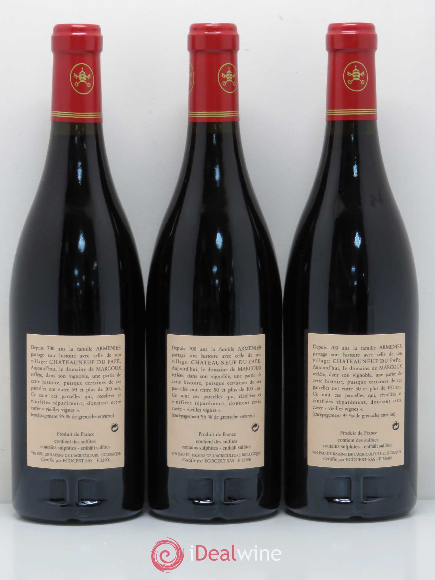 Châteauneuf-du-Pape Vieilles Vignes Marcoux (Domaine de) 2003 - Lot de 12 bouteilles - 5