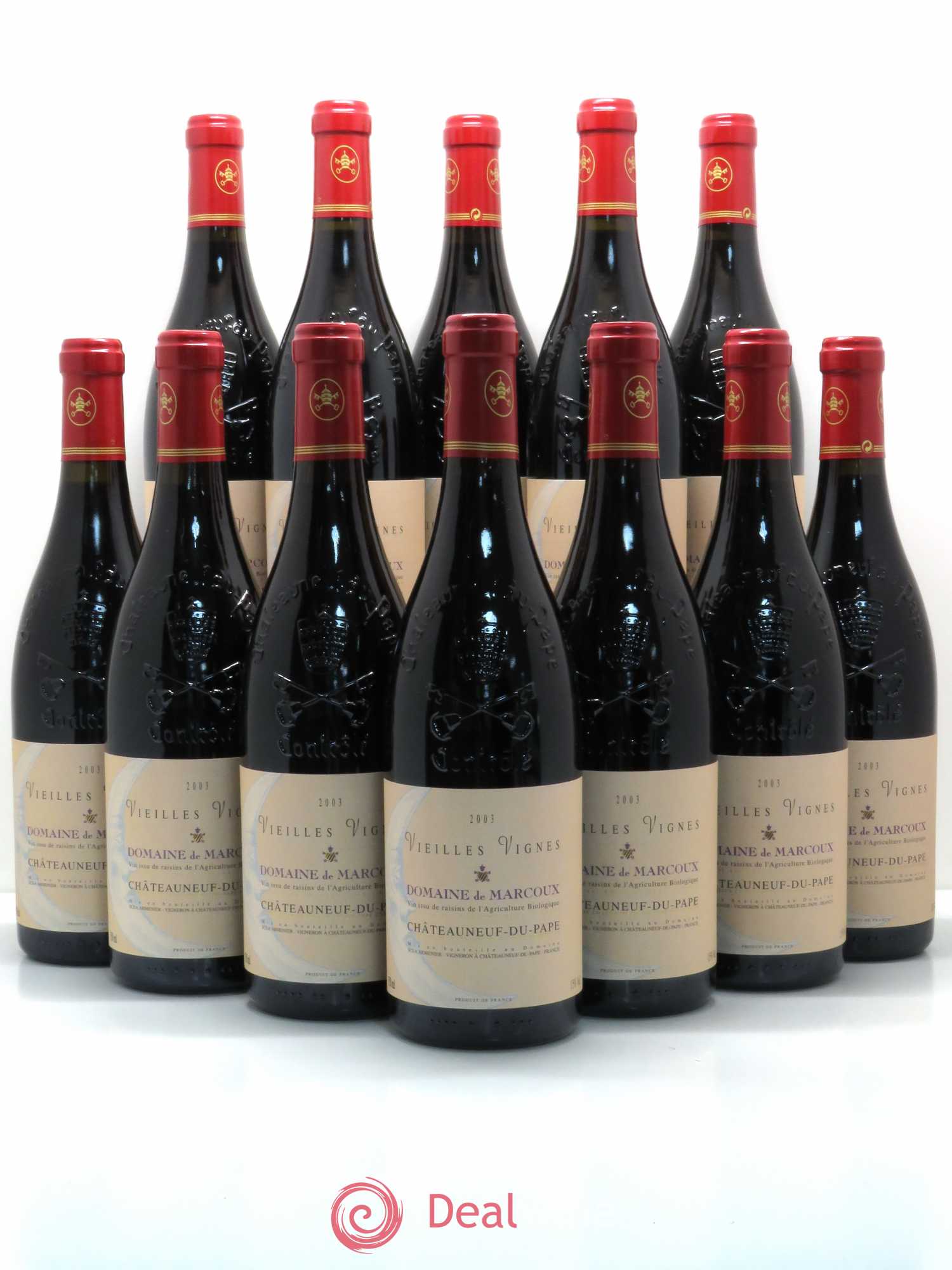 Châteauneuf-du-Pape Vieilles Vignes Marcoux (Domaine de) 2003 - Lot de 12 bouteilles - 0