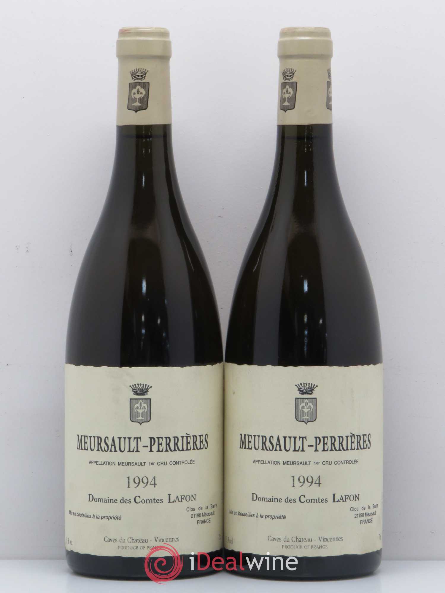 Meursault 1er Cru Perrières Comtes Lafon (Domaine des) 1994 - Lot de 2 bouteilles - 0