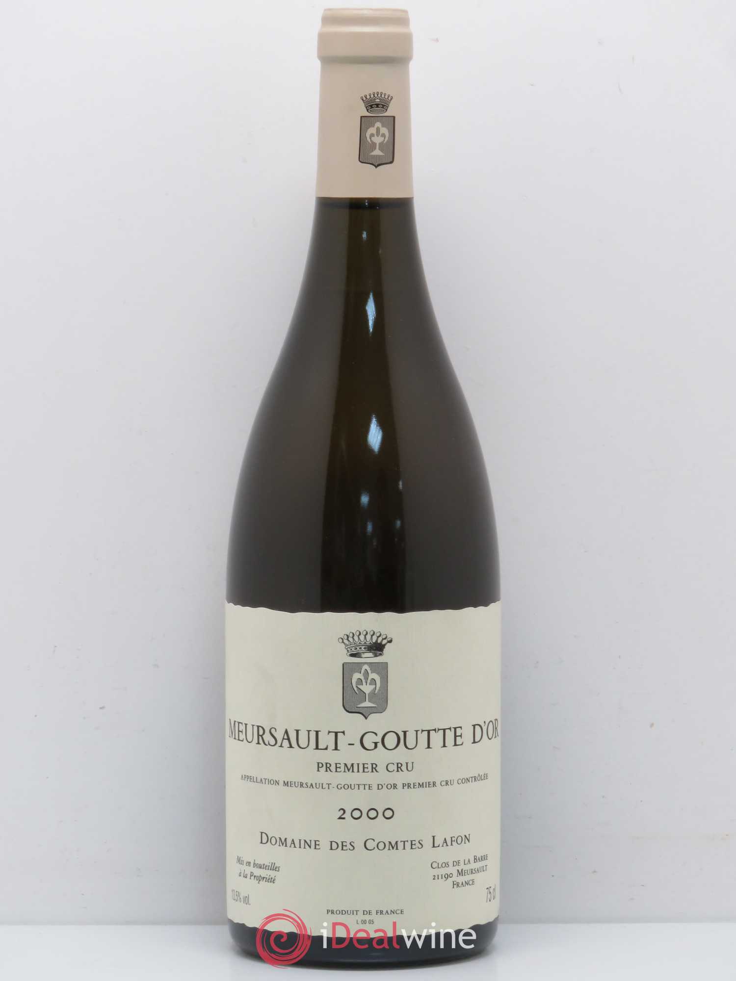 Meursault 1er Cru Goutte d'Or Comtes Lafon (Domaine des) 2000 - Lot de 1 bouteille - 0