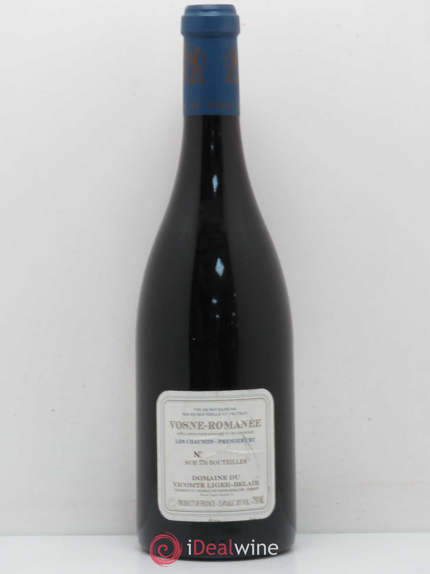 Vosne-Romanée 1er Cru Les Chaumes Comte Liger-Belair (Domaine du) 2002 - Lot de 1 bouteille - 1