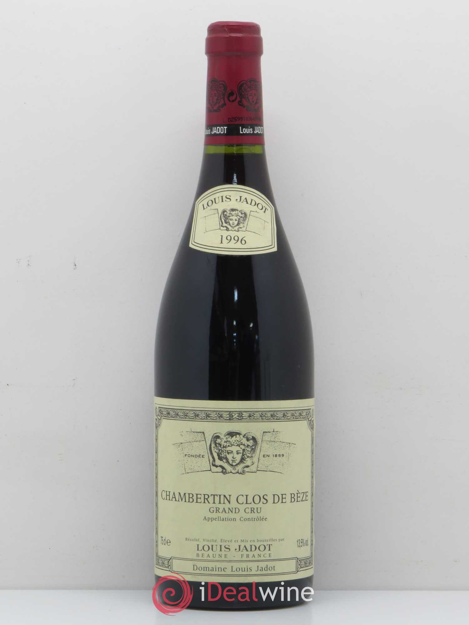 Chambertin Clos de Bèze Grand Cru Domaine Louis Jadot 1996 - Lot de 1 bouteille - 0