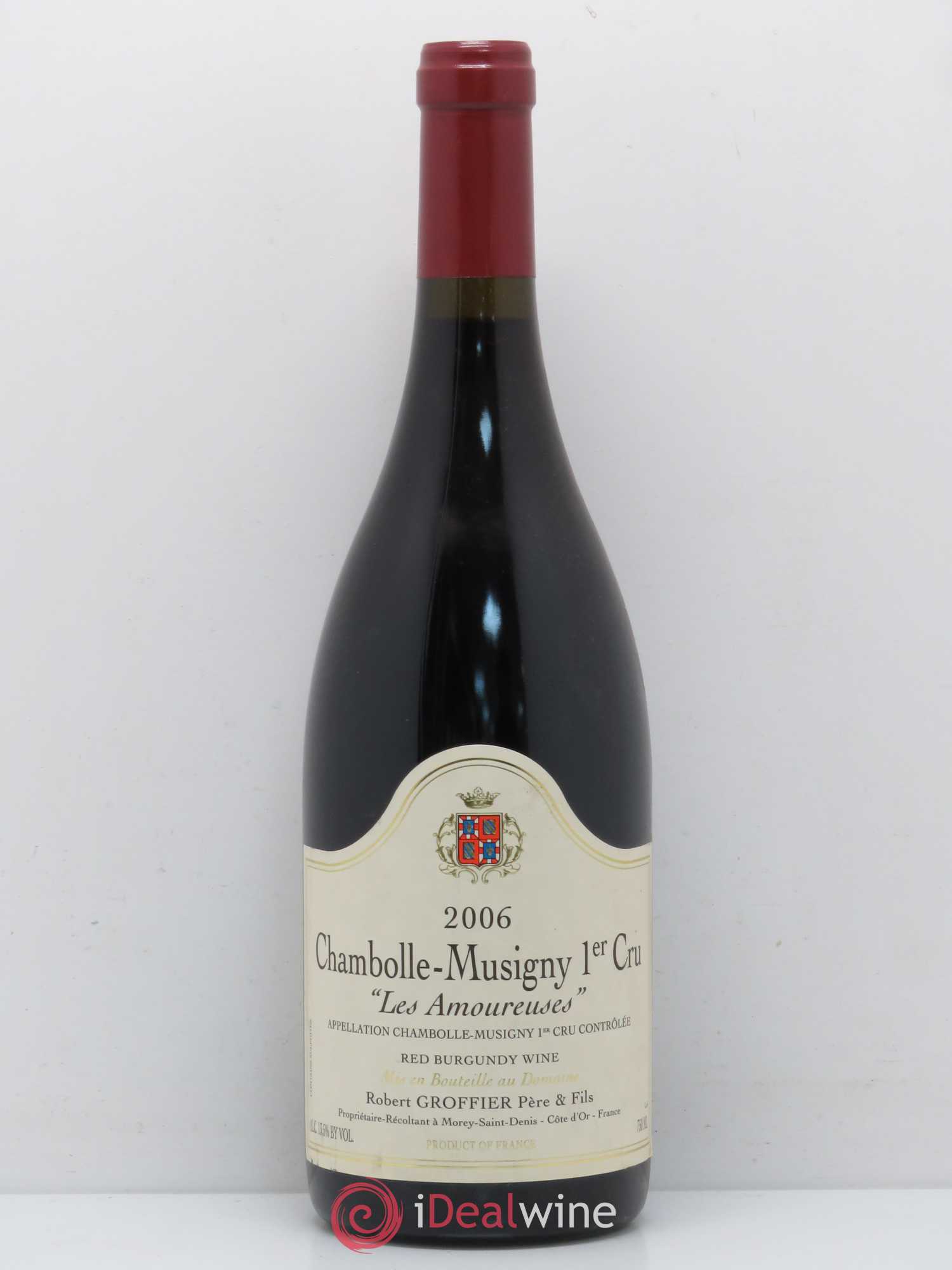 Chambolle-Musigny 1er Cru Les Amoureuses Robert Groffier Père & Fils (Domaine) 2006 - Lot de 1 bouteille - 0