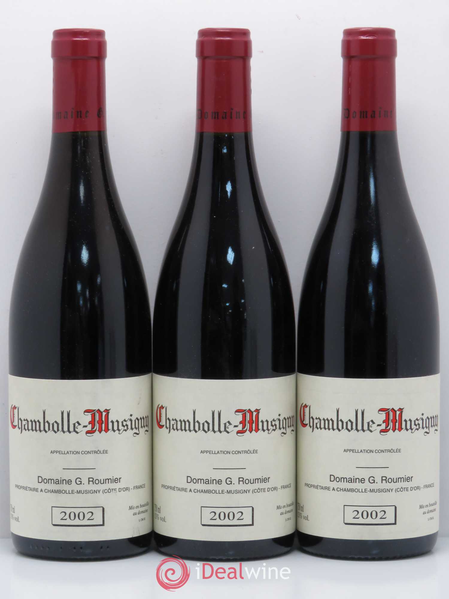 Chambolle-Musigny Georges Roumier (Domaine) 2002 - Lot de 3 bouteilles - 0