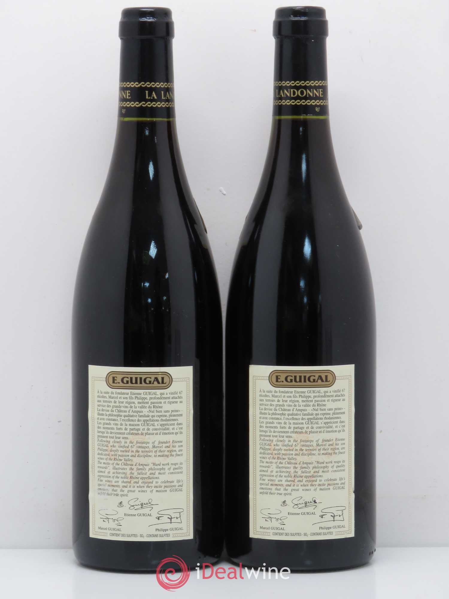 Côte-Rôtie La Landonne Guigal 2002 - Lot de 2 bouteilles - 1