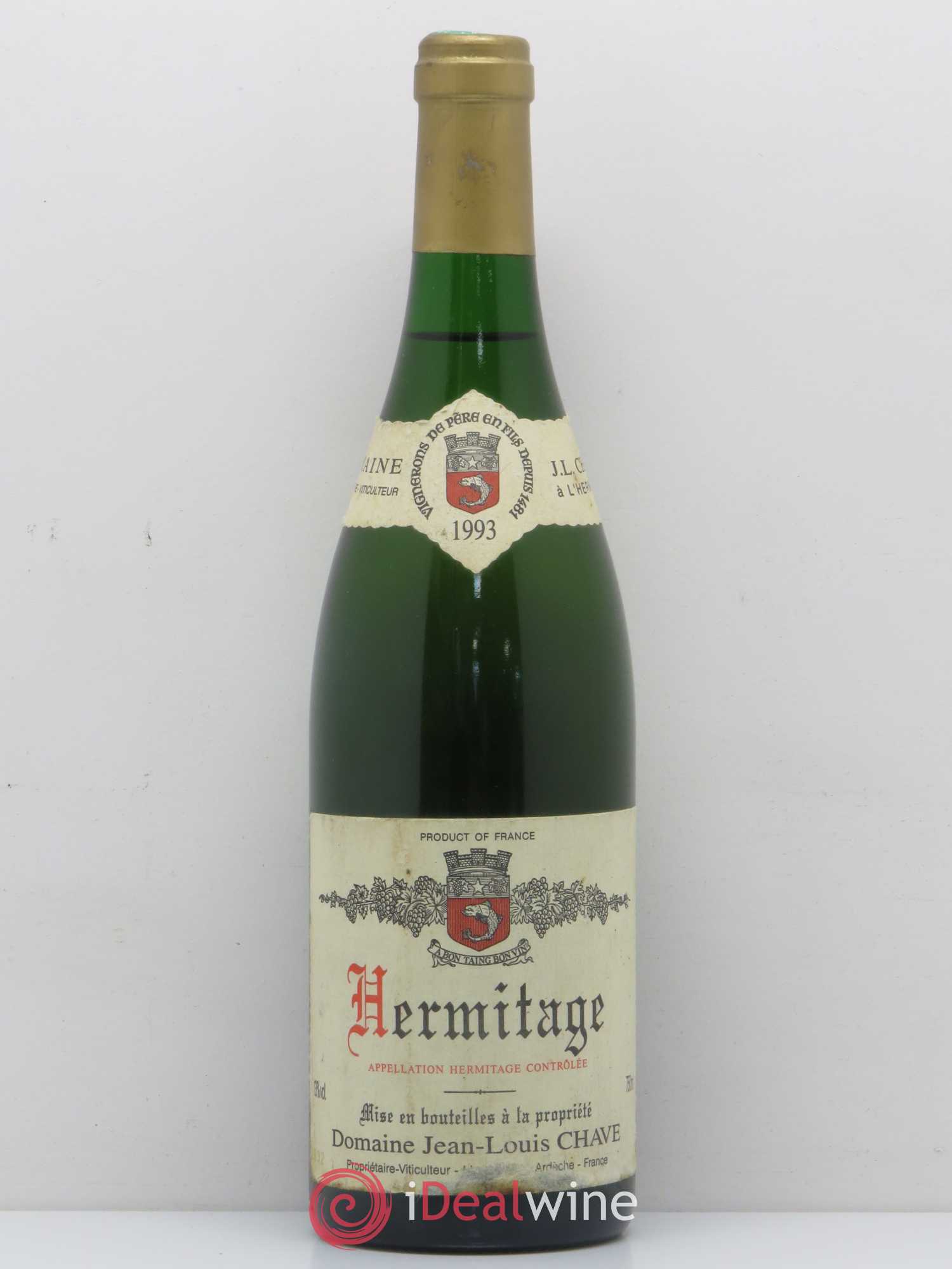 Hermitage Jean-Louis Chave 1993 - Lot de 1 bouteille - 0