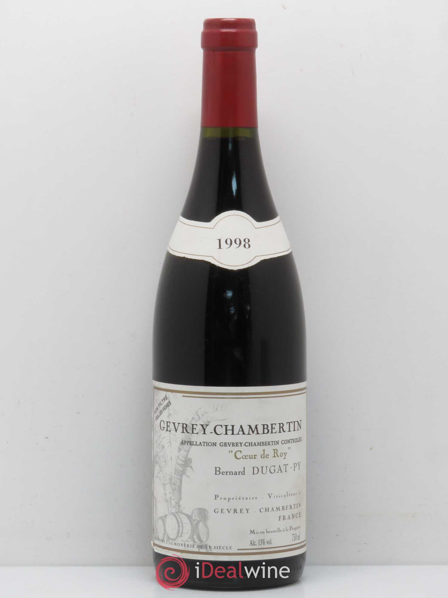Gevrey-Chambertin Coeur de Roy Très Vieilles Vignes Dugat-Py 1998 - Lot de 1 bouteille - 0