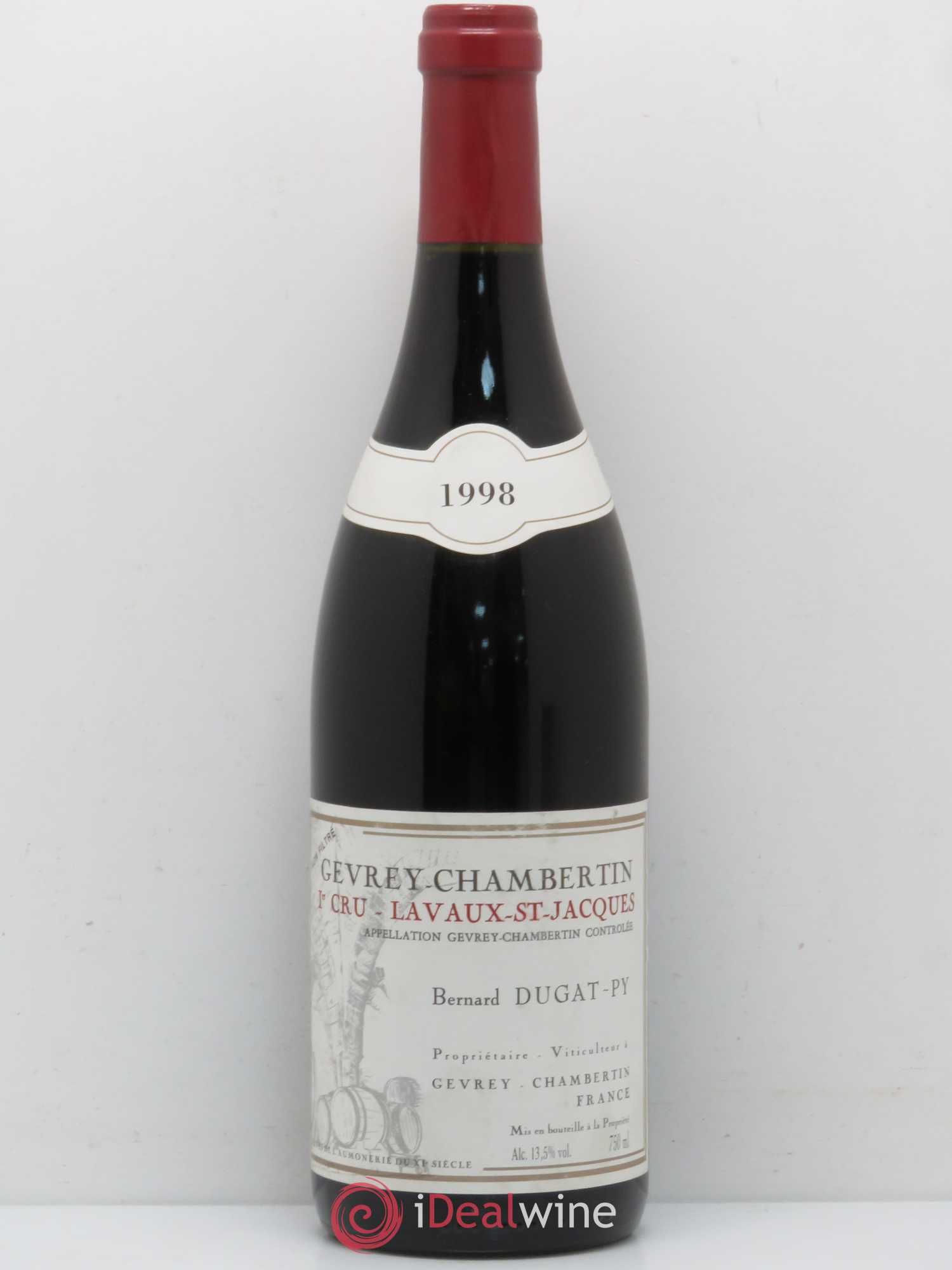 Gevrey-Chambertin 1er Cru Lavaux Saint Jacques Dugat-Py 1998 - Lot de 1 bouteille - 0