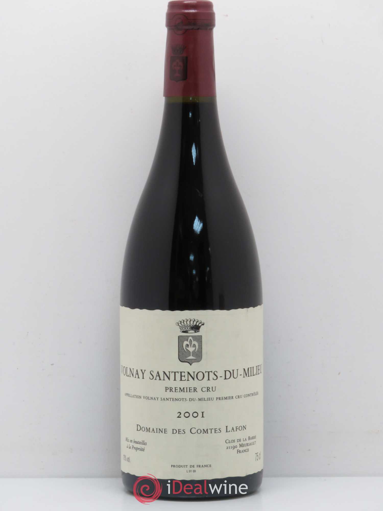 Volnay 1er Cru Santenots du Milieu Comtes Lafon (Domaine des) 2001 - Lot de 1 bouteille - 0