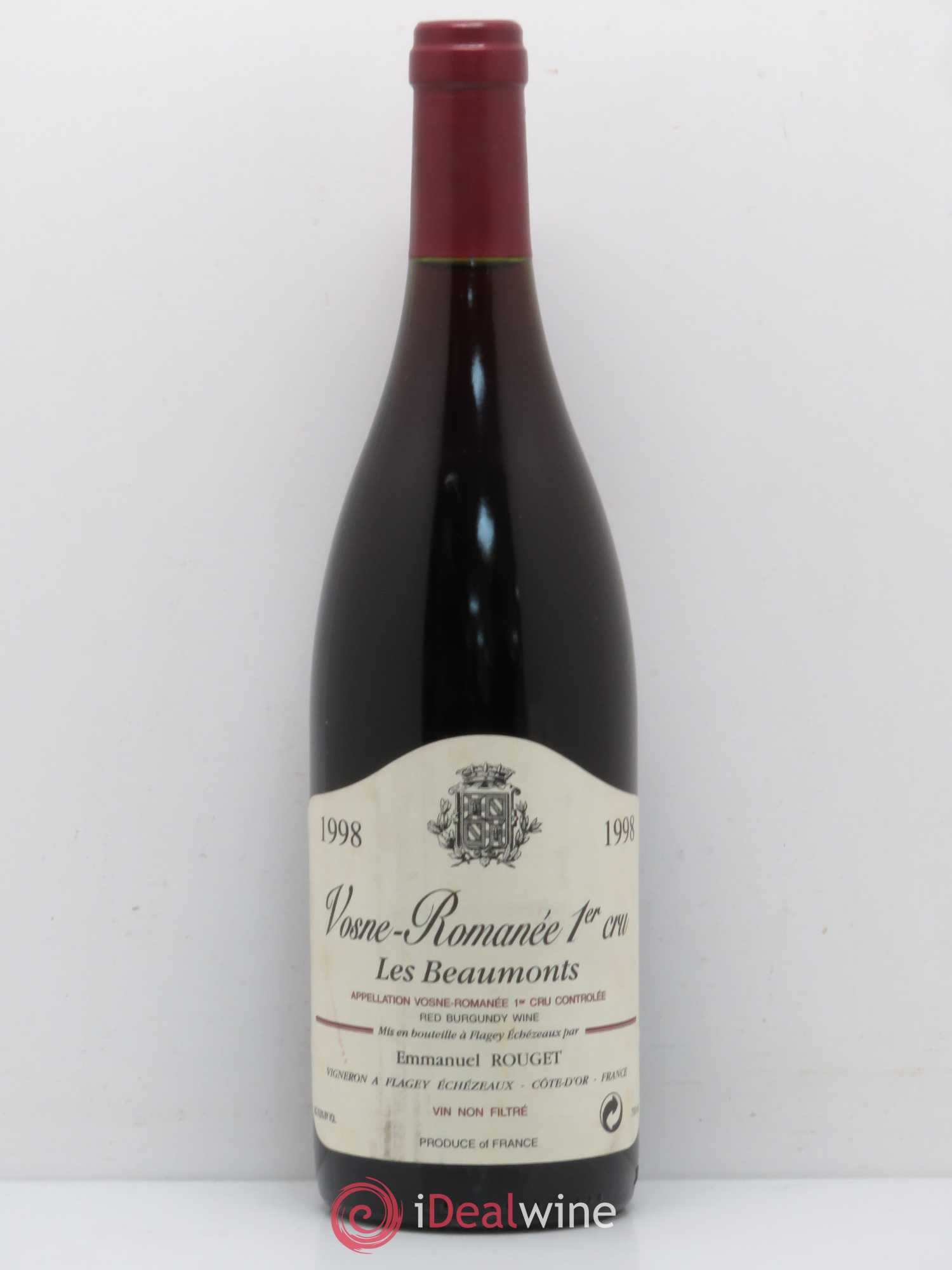 Vosne-Romanée 1er Cru Les Beaumonts Emmanuel Rouget 1998 - Lot de 1 bouteille - 0