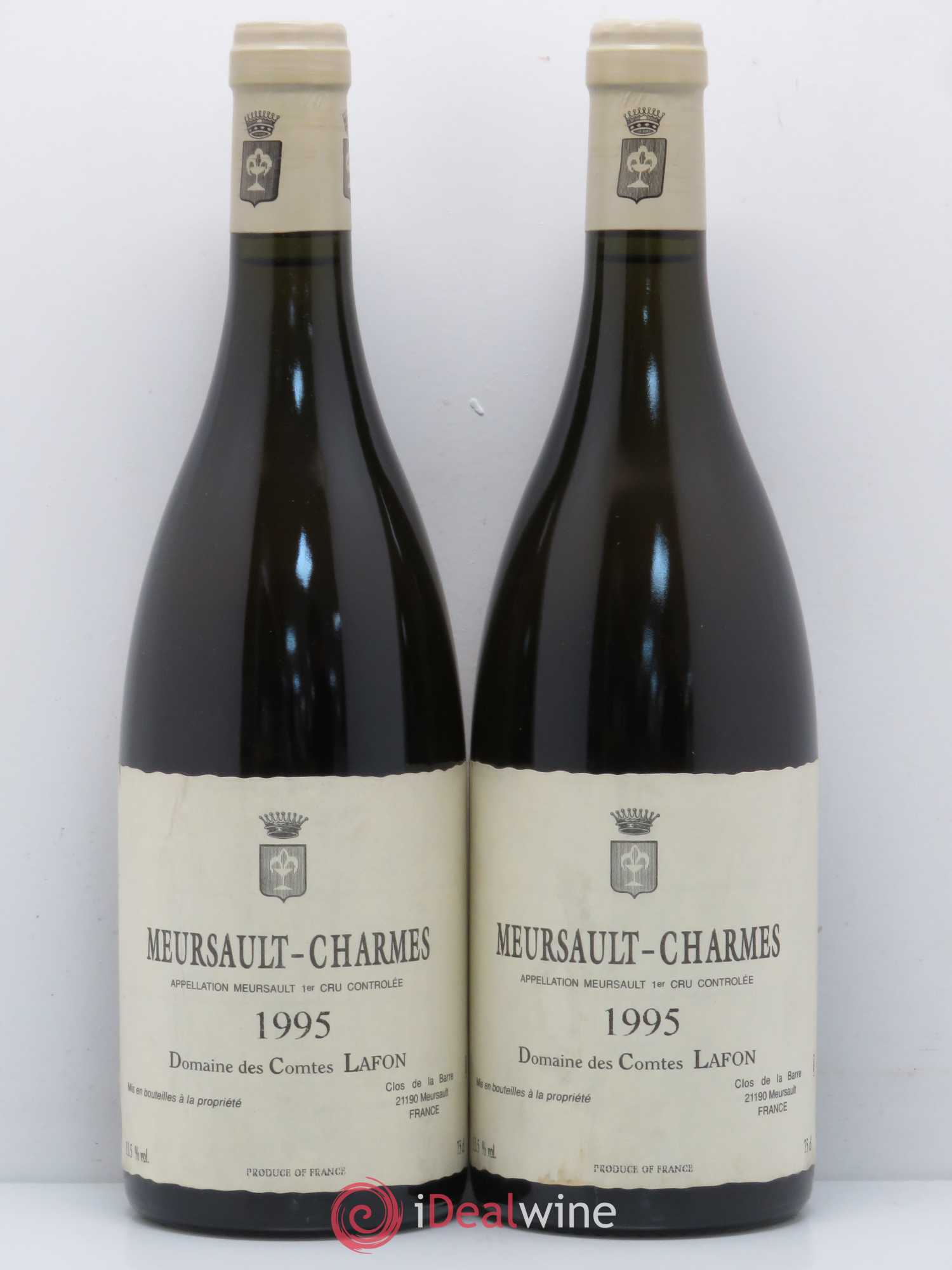 Meursault 1er Cru Charmes Comtes Lafon (Domaine des) 1995 - Lot de 2 bouteilles - 0
