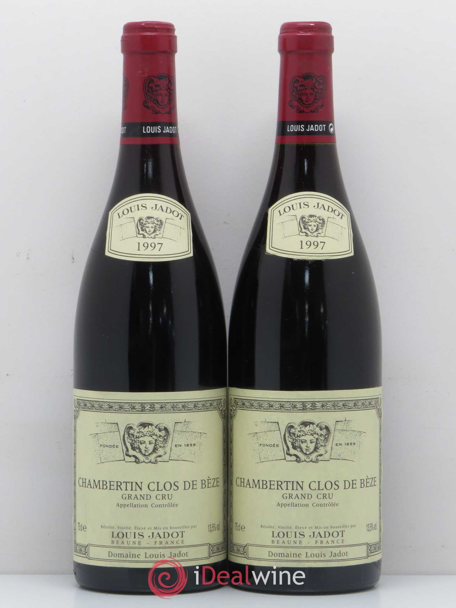 Chambertin Clos de Bèze Grand Cru Domaine Louis Jadot 1997 - Lot de 2 bouteilles - 0