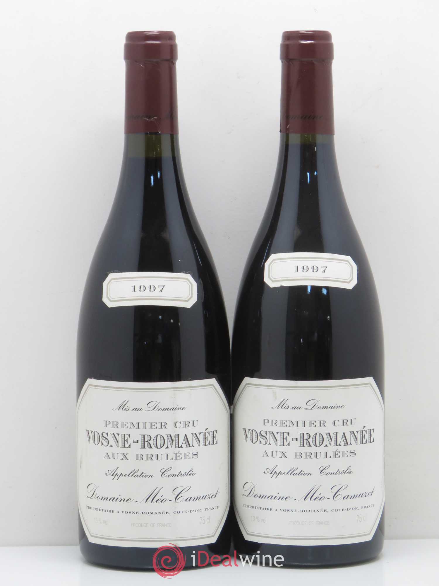 Vosne-Romanée 1er Cru Aux Brûlées Méo-Camuzet (Domaine) 1997 - Lot de 2 bouteilles - 0