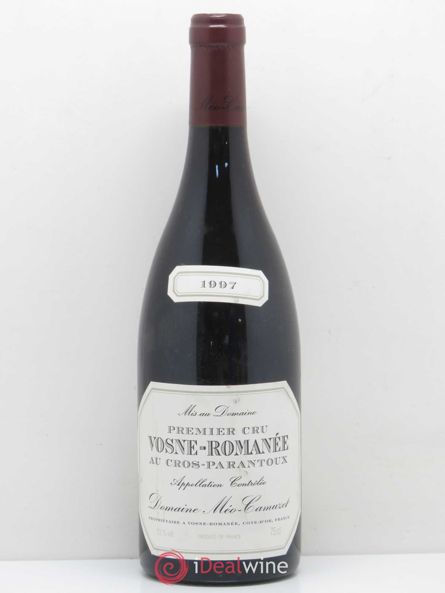 Vosne-Romanée 1er Cru Au Cros Parantoux Méo-Camuzet (Domaine) 1997 - Lot de 1 bouteille - 0