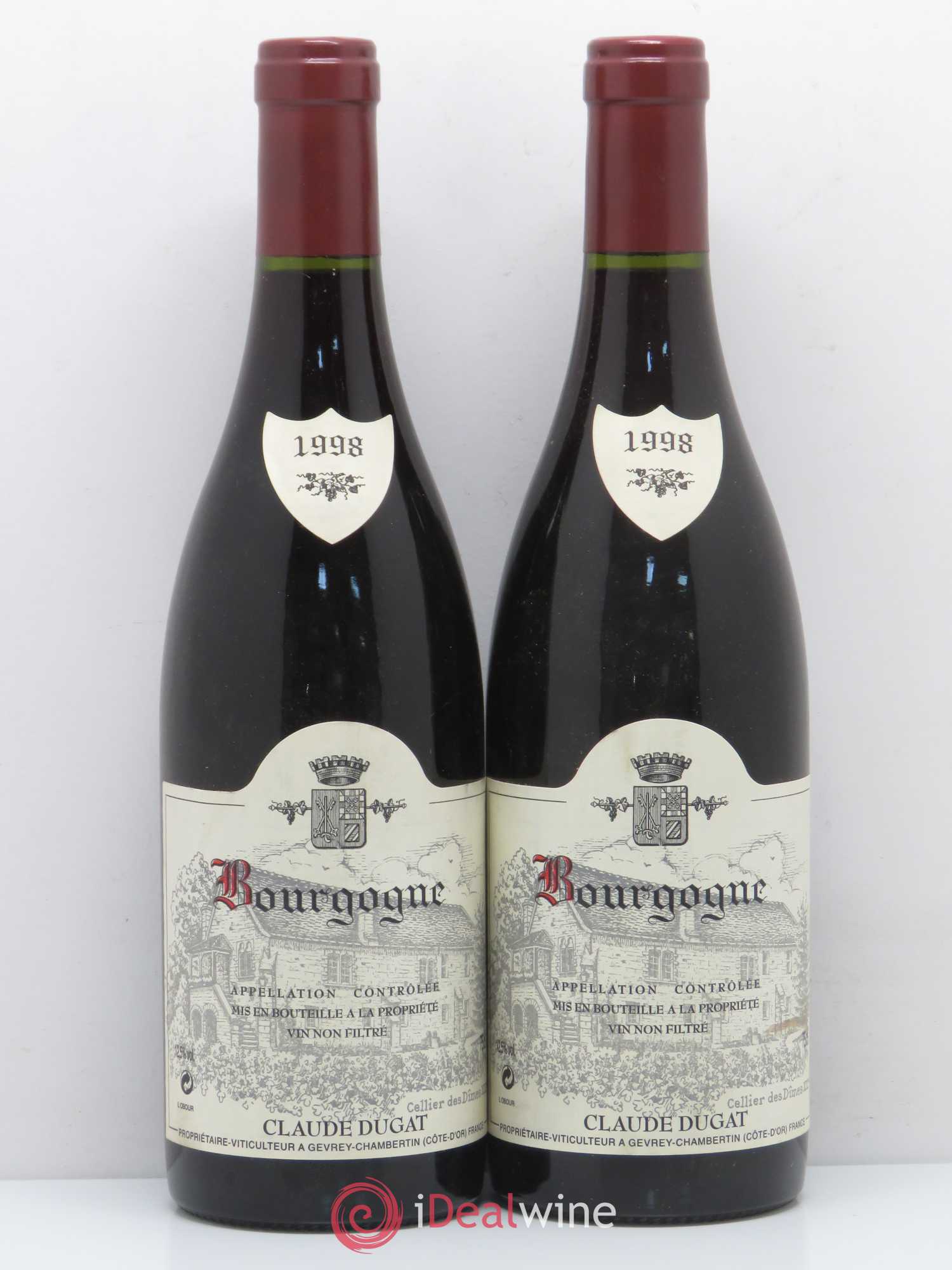 Bourgogne Dugat 1998 - Lot de 2 bouteilles - 0