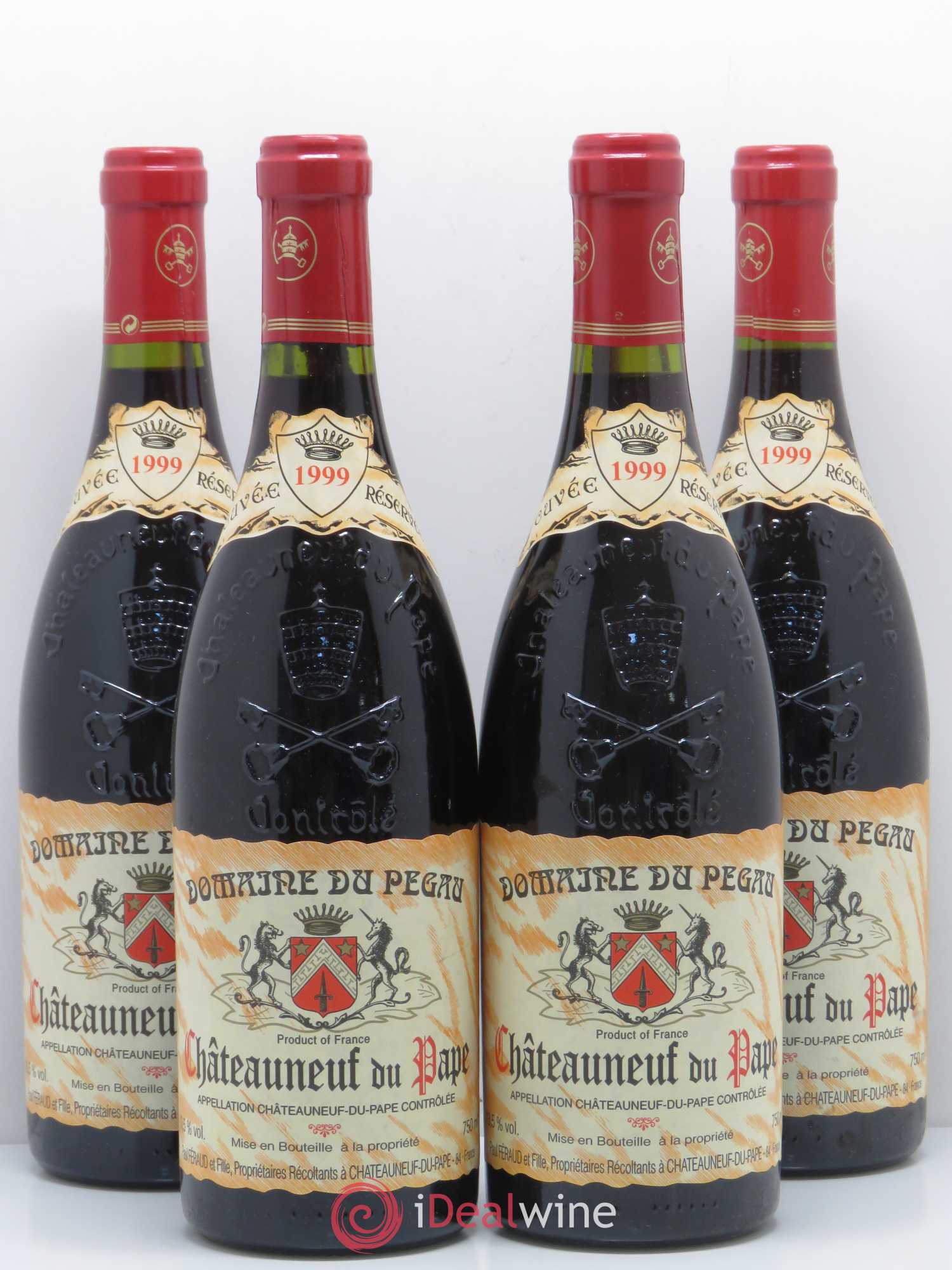 Châteauneuf-du-Pape Domaine du Pégau Cuvée Réservée Paul et Laurence Féraud 1999 - Lot de 4 bouteilles - 0