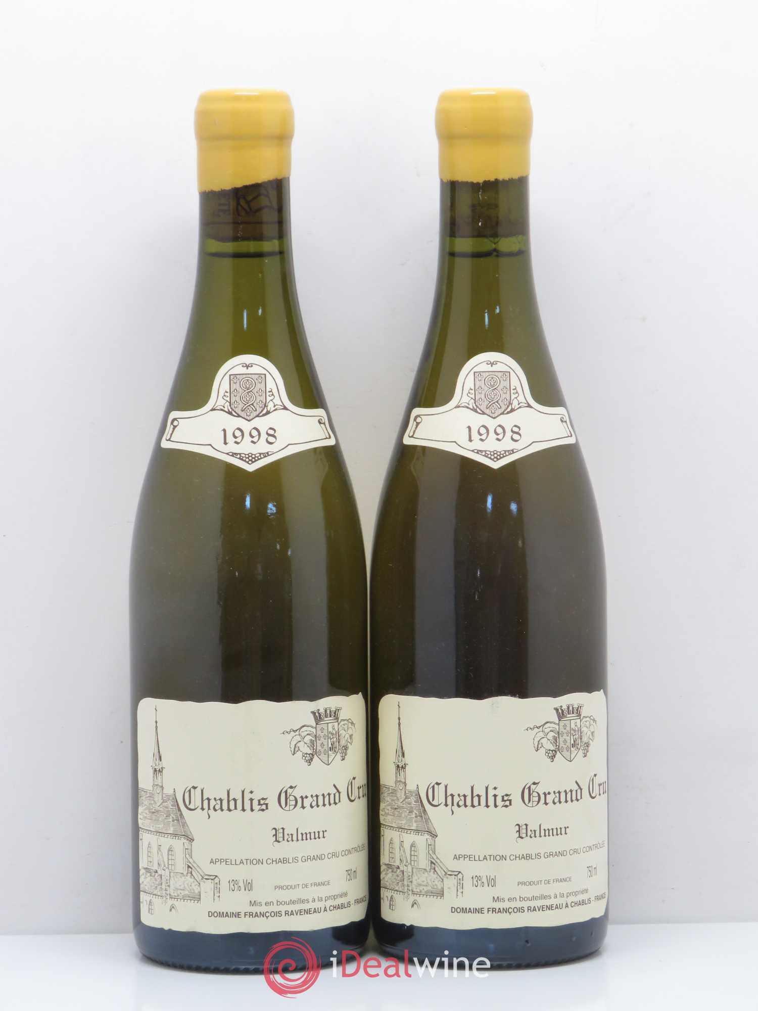 Chablis Grand Cru Valmur Raveneau (Domaine) 1998 - Lot de 2 bouteilles - 0