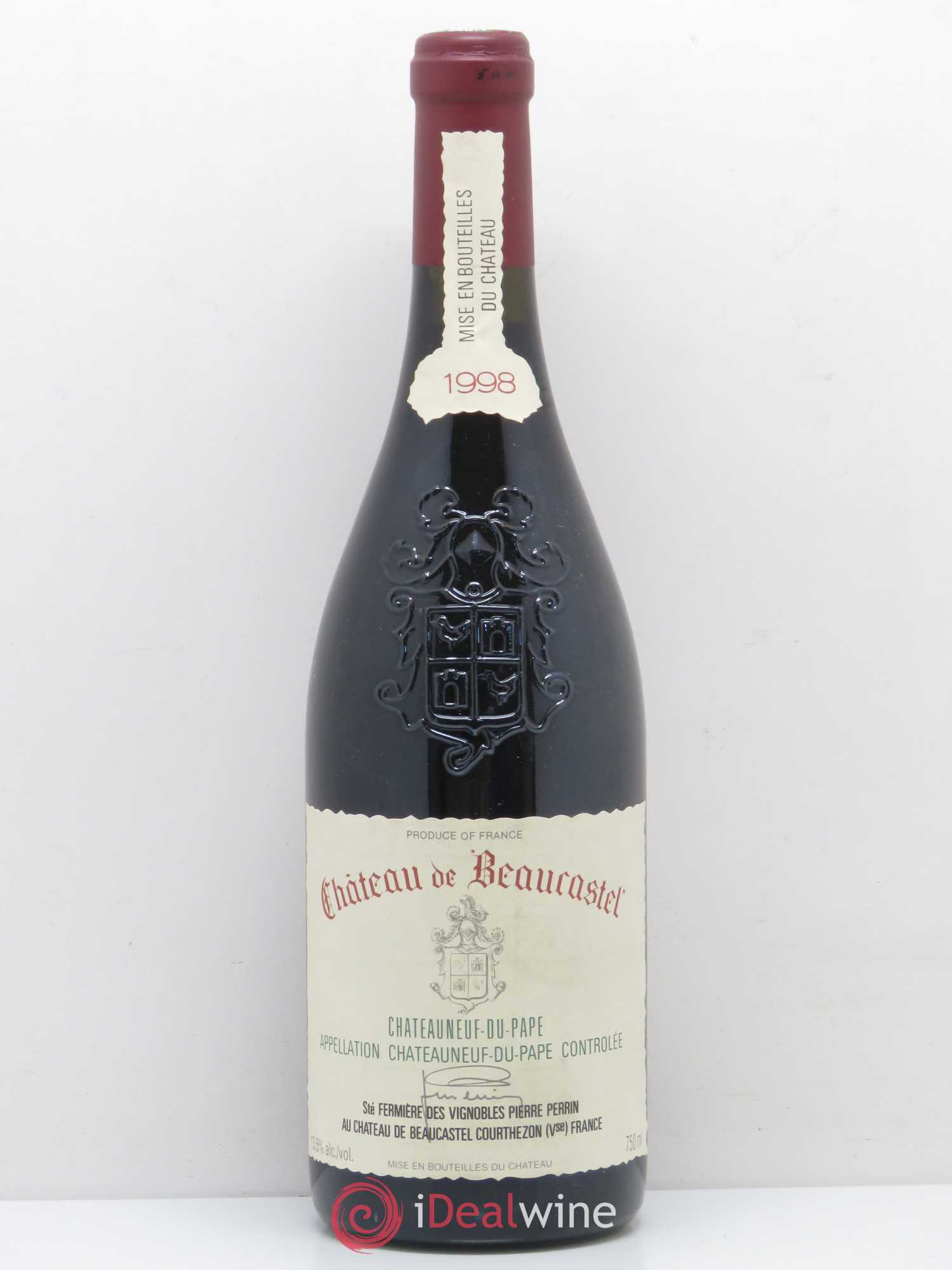 Châteauneuf-du-Pape Château de Beaucastel Famille Perrin 1998 - Lot de 1 bouteille - 0