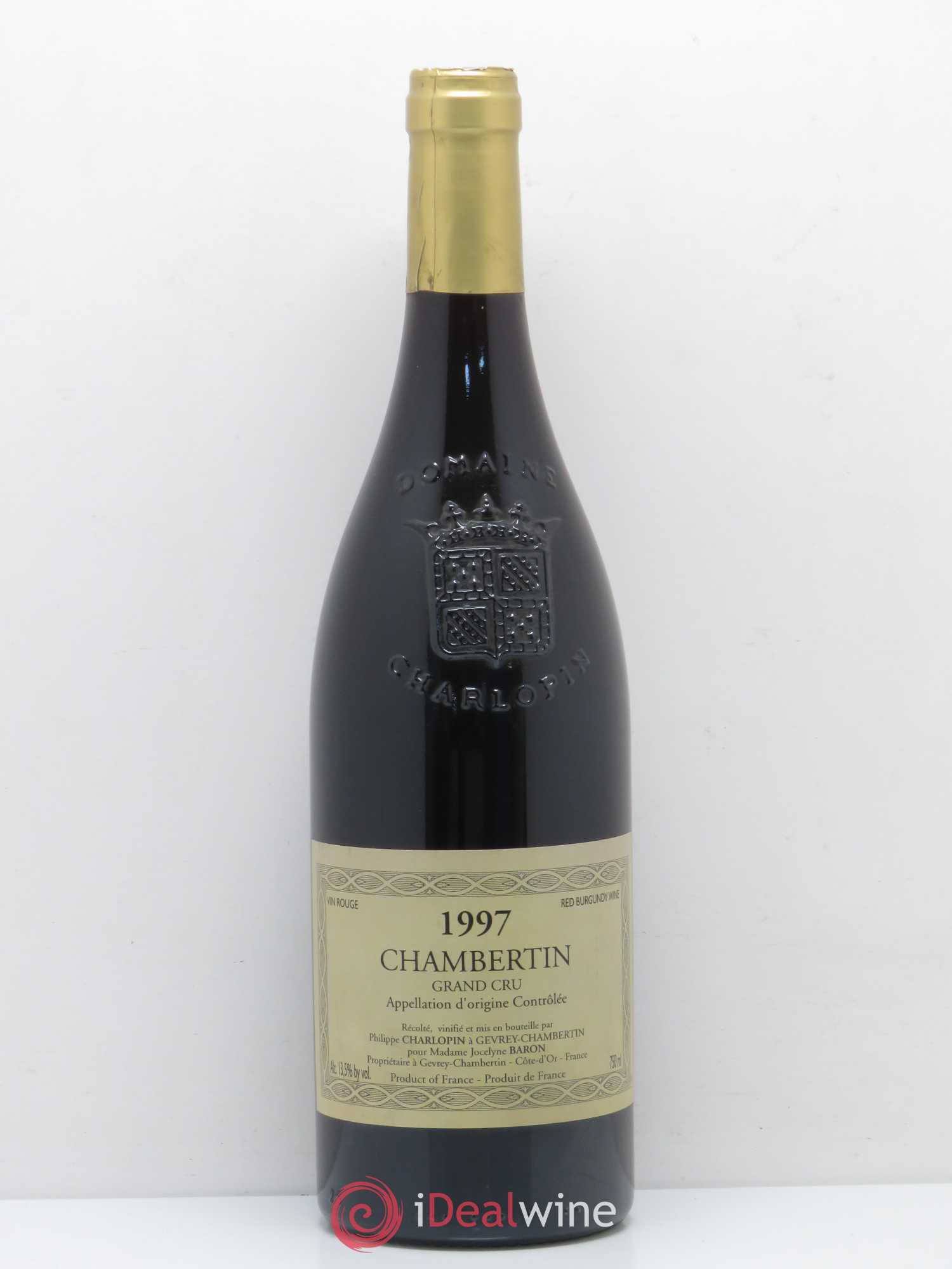 Chambertin Grand Cru Philippe Charlopin 1997 - Lot de 1 bouteille - 0