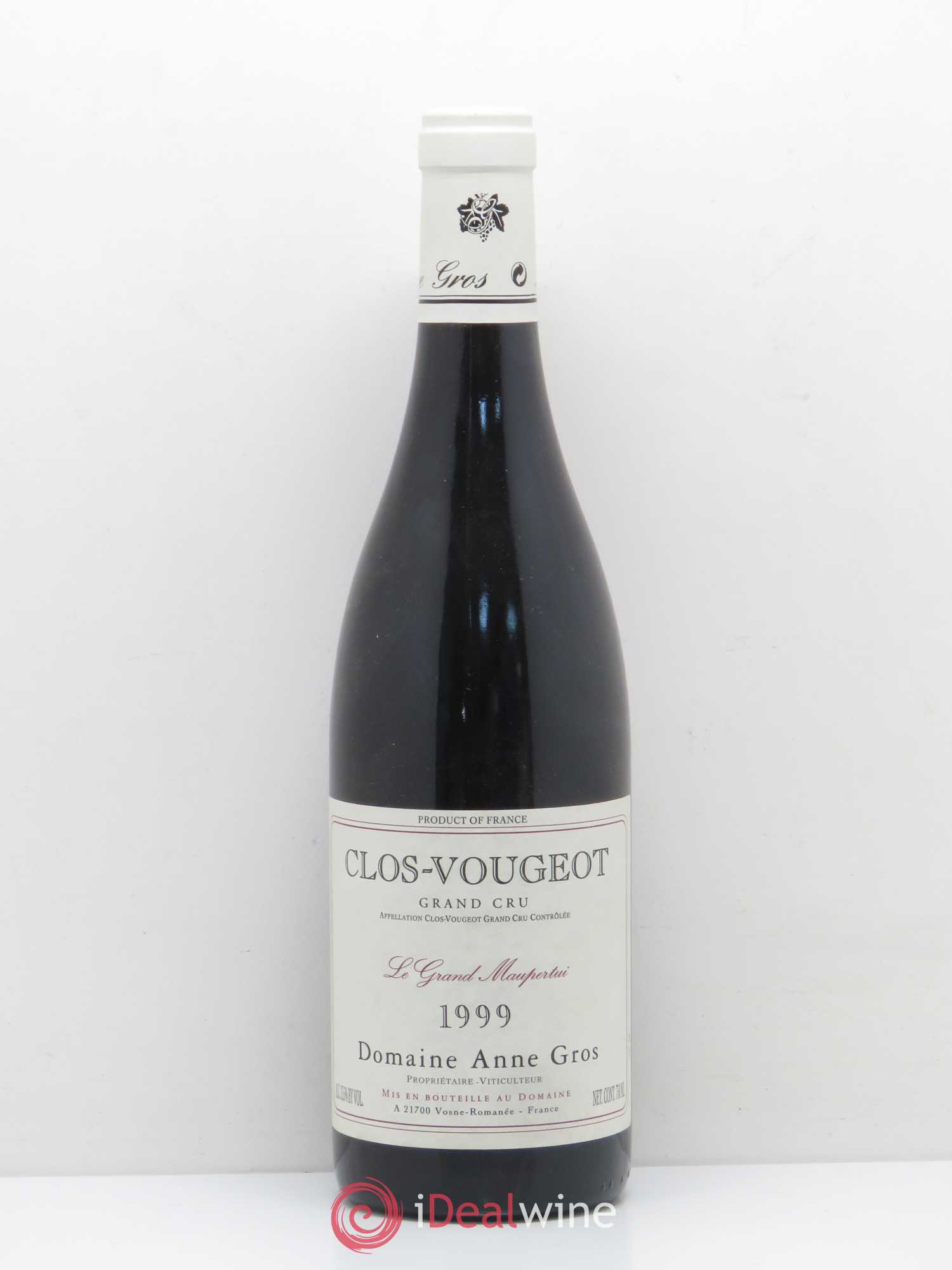 Clos de Vougeot Grand Cru Anne Gros Le Grand Maupertui 1999 - Lot de 1 bouteille - 0