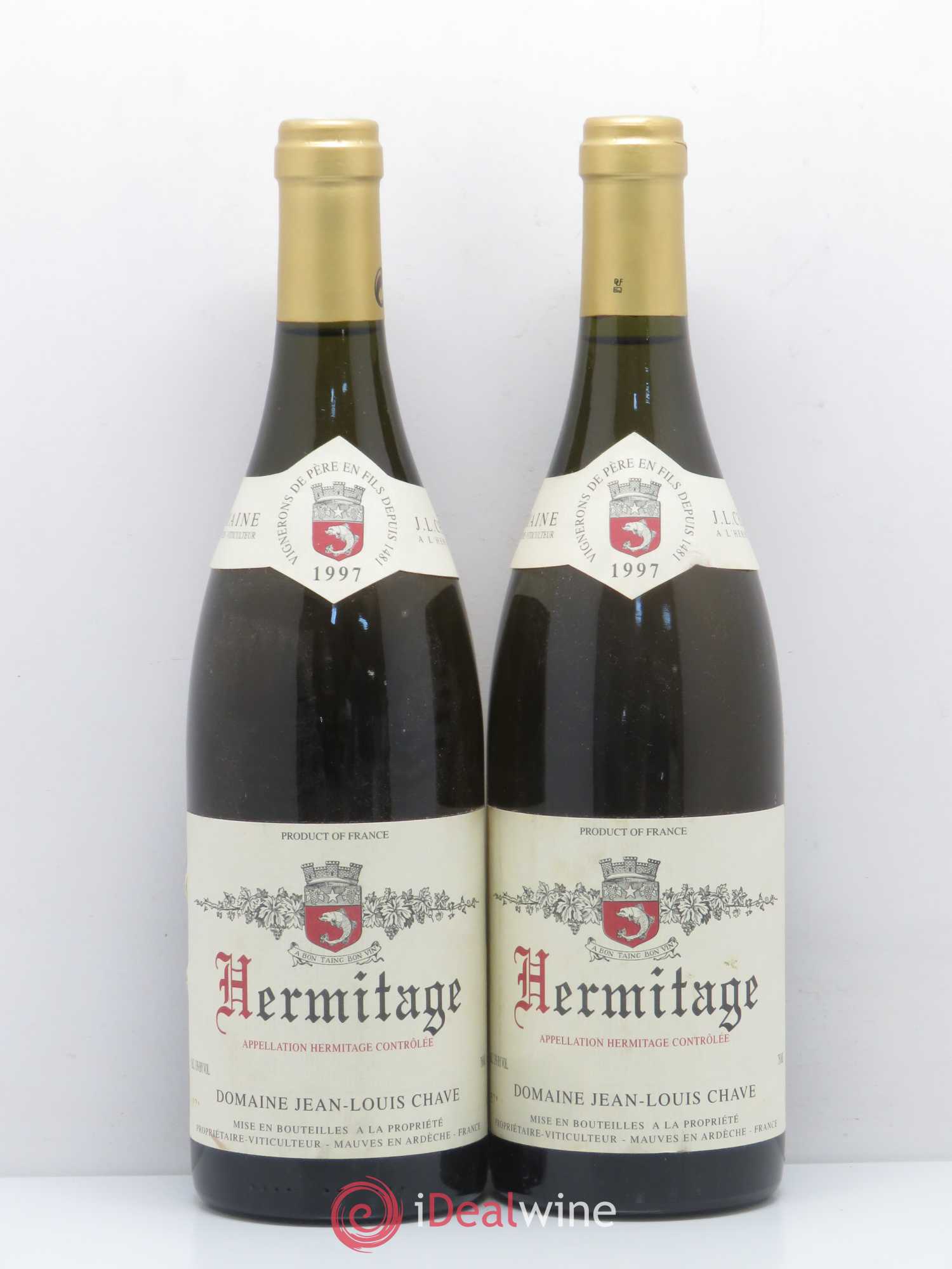 Hermitage Jean-Louis Chave 1997 - Lot de 2 bouteilles - 0