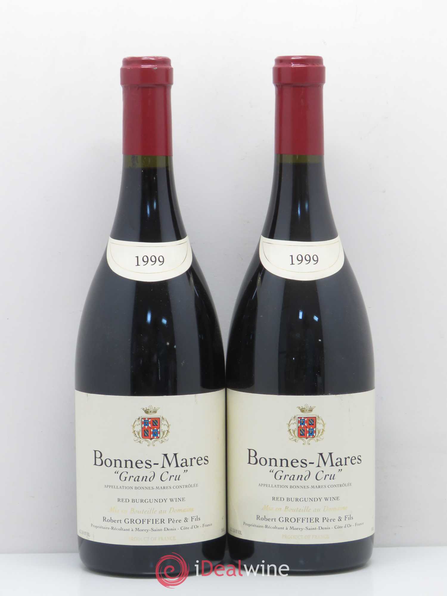 Bonnes-Mares Grand Cru Robert Groffier Père & Fils (Domaine) 1999 - Lot de 2 bouteilles - 0
