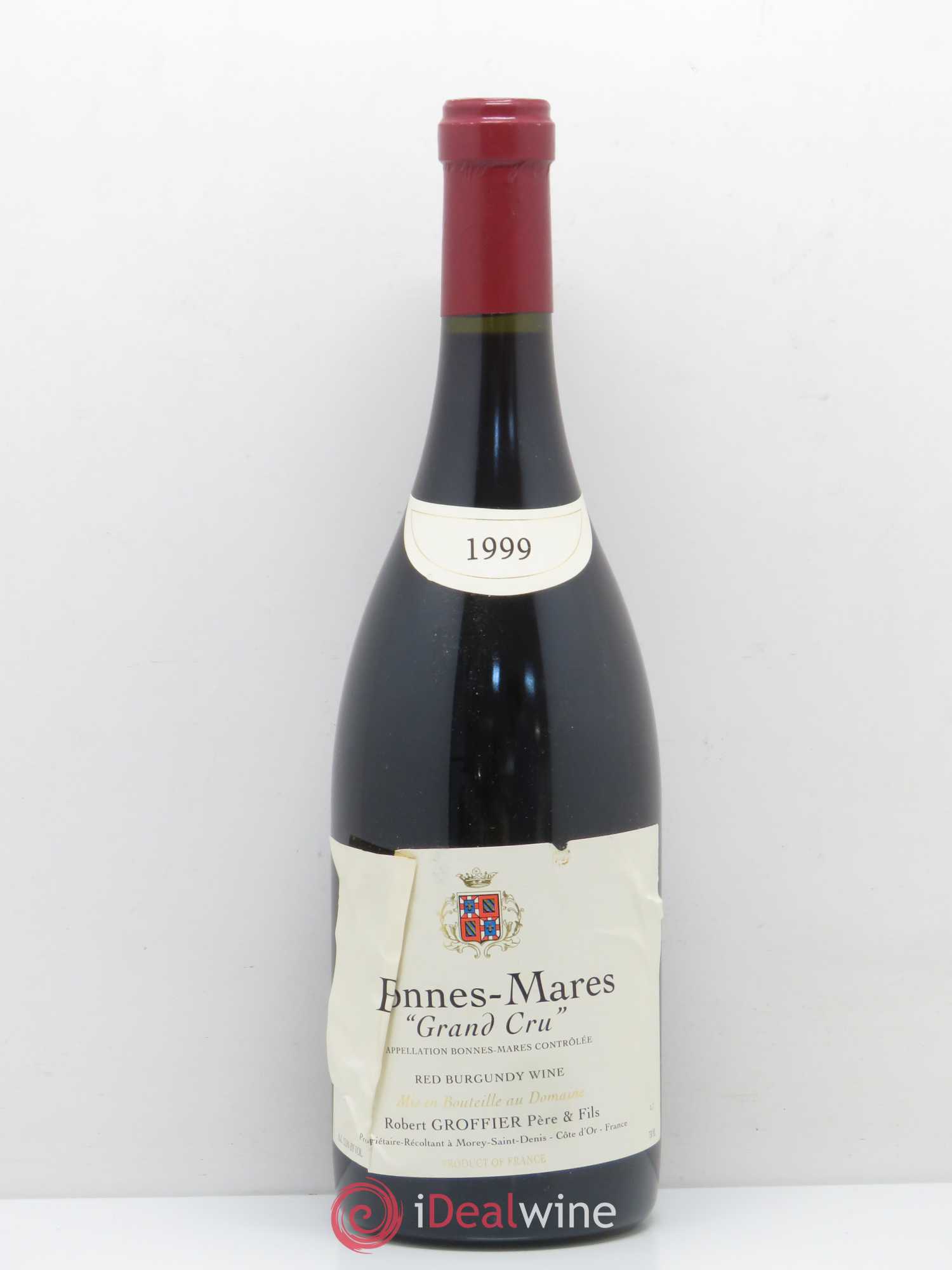 Bonnes-Mares Grand Cru Robert Groffier Père & Fils (Domaine) 1999 - Lot de 1 bouteille - 0