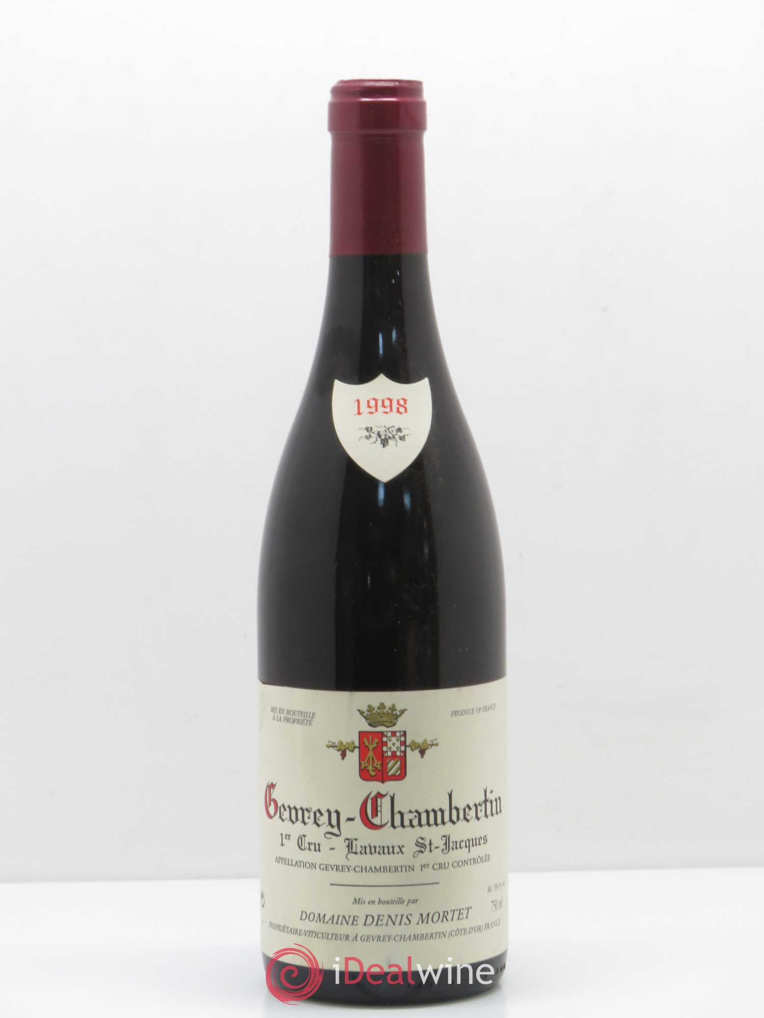 Gevrey-Chambertin 1er Cru Lavaux Saint Jacques Denis Mortet (Domaine) 1998 - Lot de 1 bouteille - 0