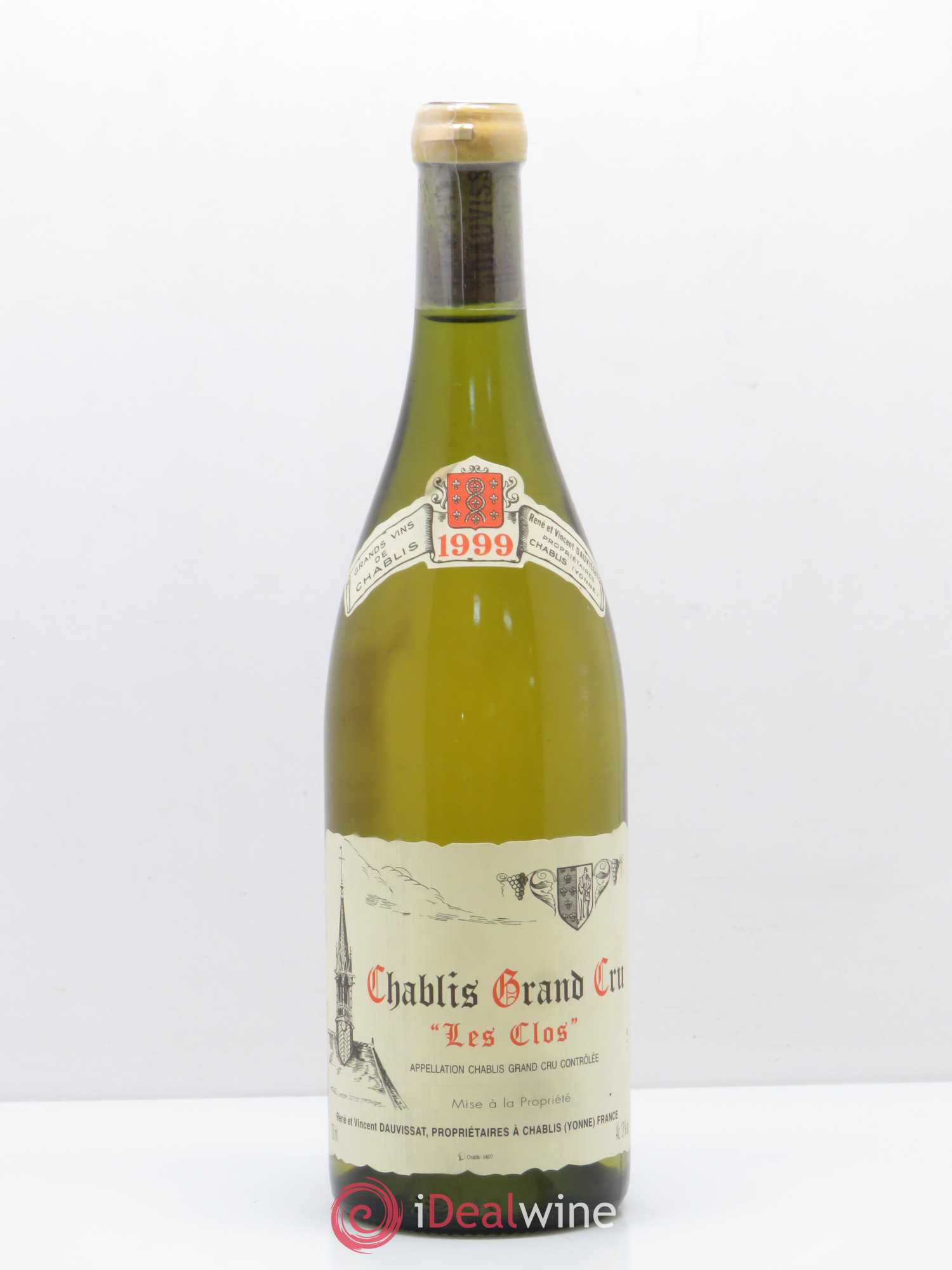 Chablis Grand Cru Les Clos Vincent Dauvissat (Domaine) 1999 - Lot de 1 bouteille - 0